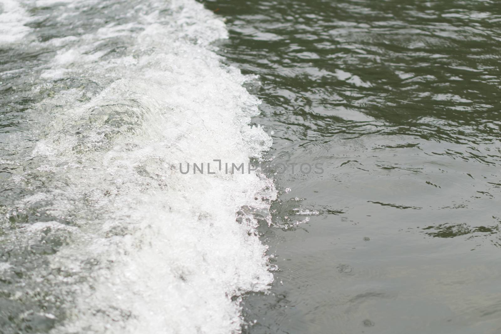 The river water flowing from nature