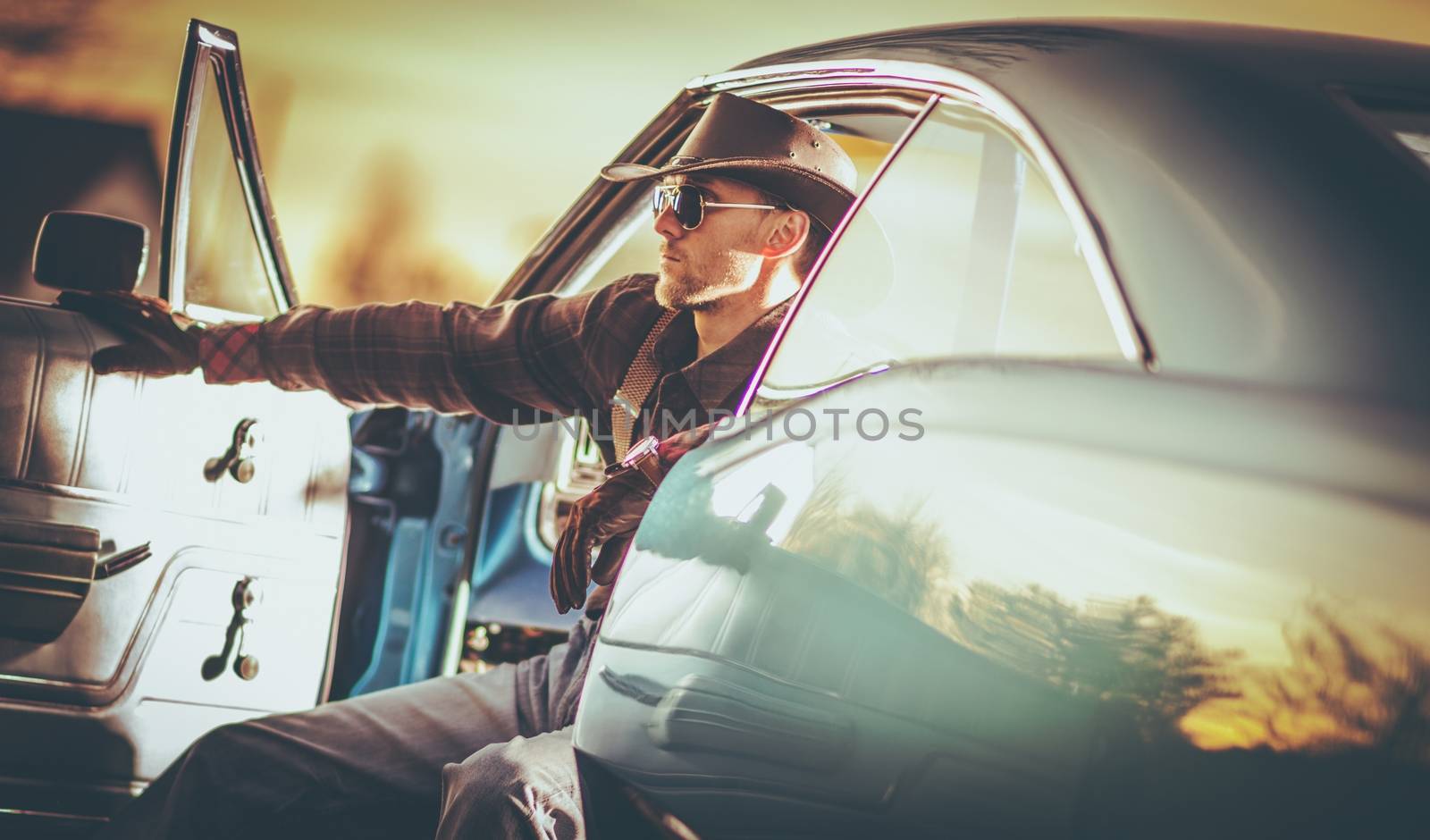 American Muscle Car Driver by welcomia