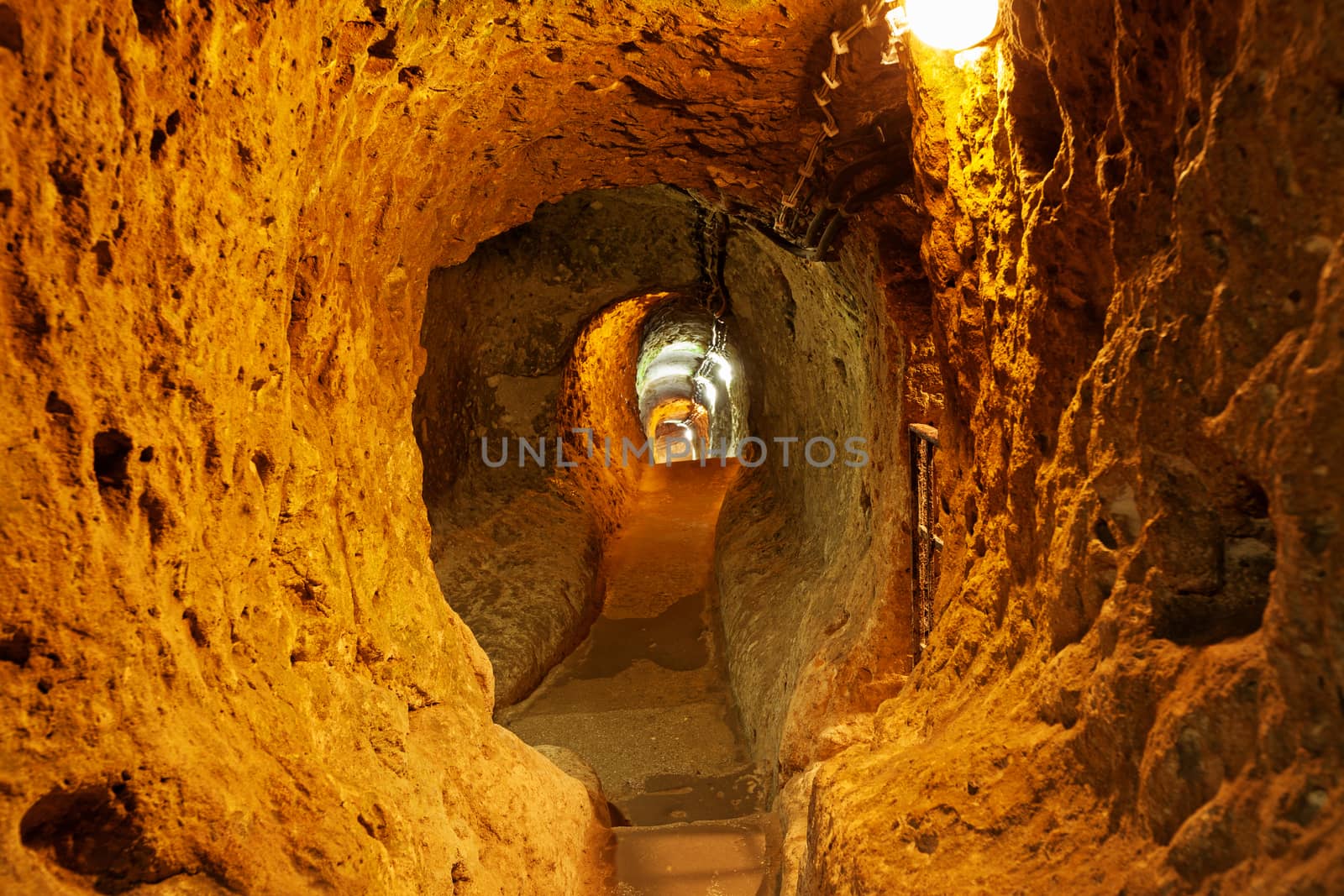 Underground city in Derinkuyu. by igor_stramyk