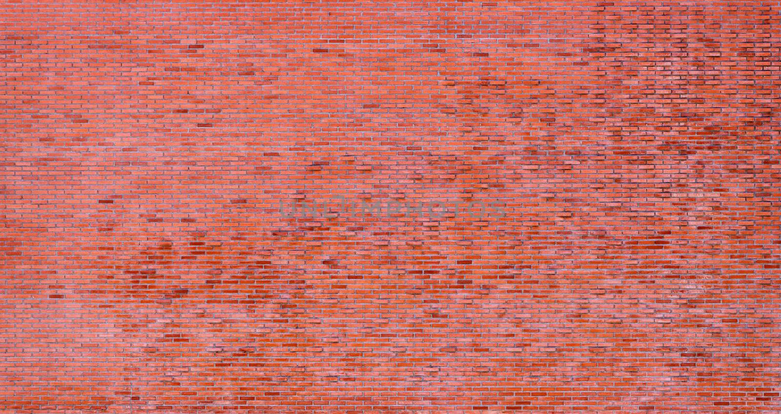 panorama of red brick wall background by antpkr