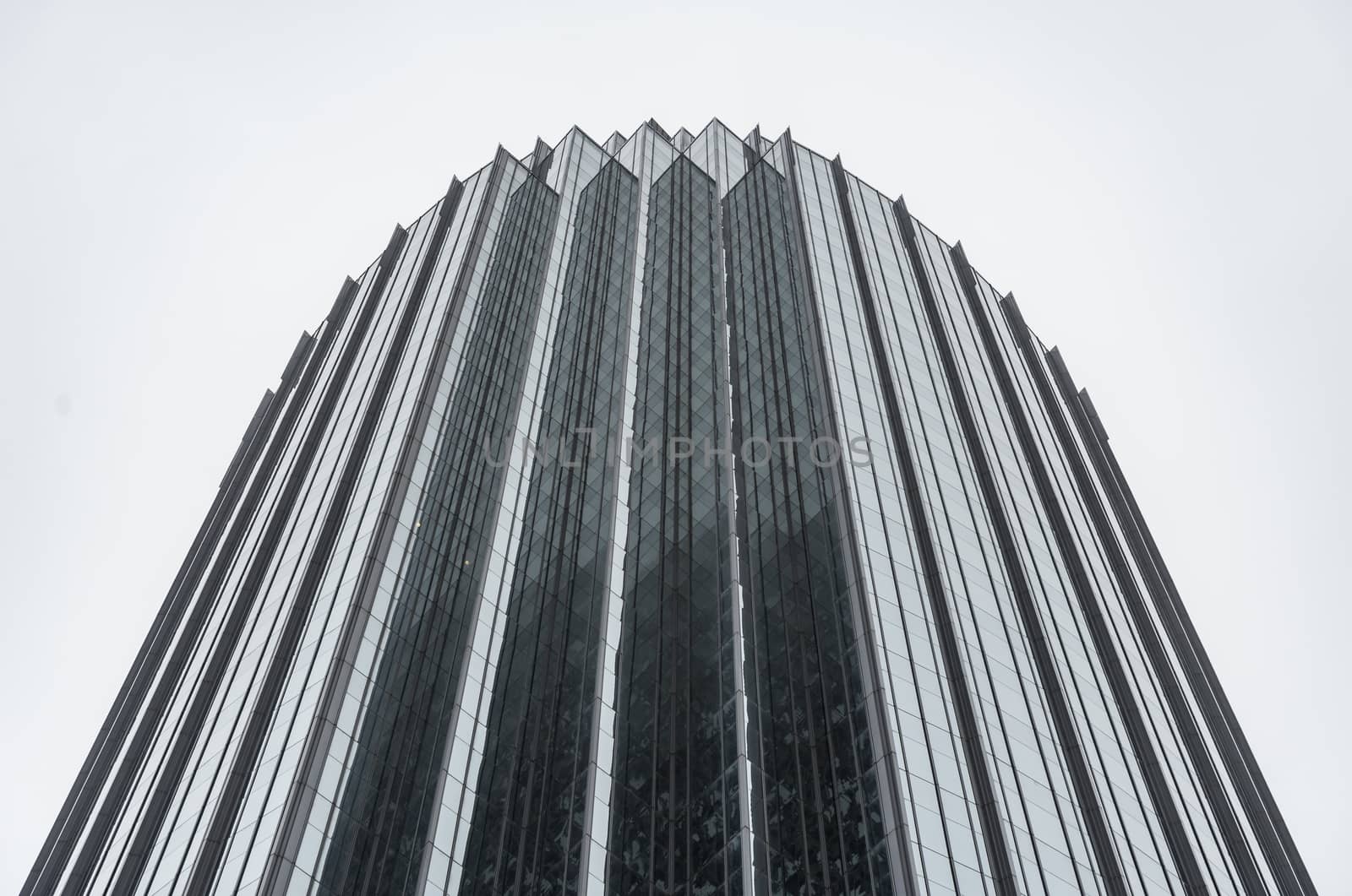 The skylione of Prudential Tower in Boston ME, USA