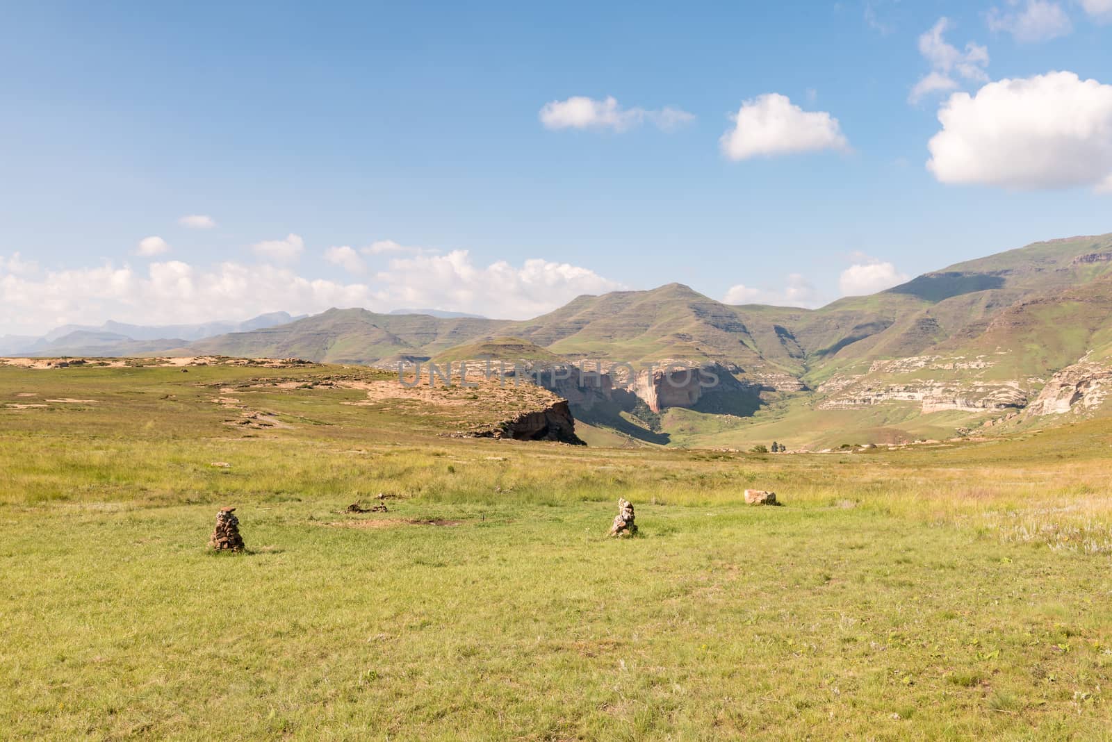 View from the vulture hide in Golden Gate in the Free State Province