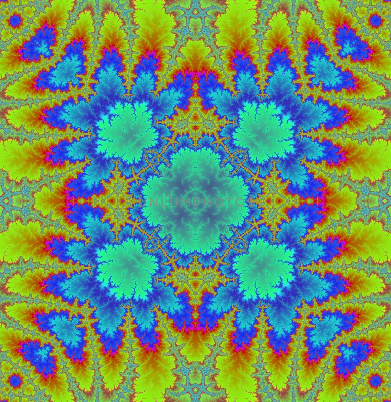 Digital computer graphic - abstract fractal pattern in a gentle colors for design.