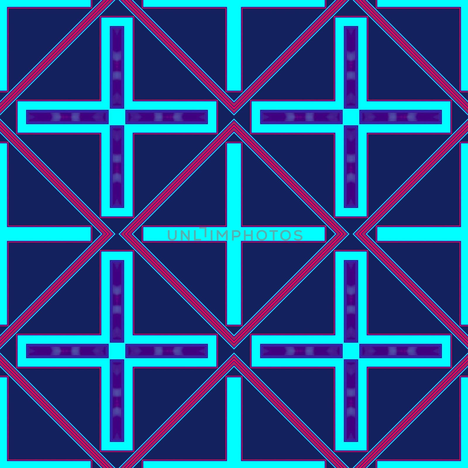 Digital computer graphic - seamless decorative pattern in a blue colors spirals for design.