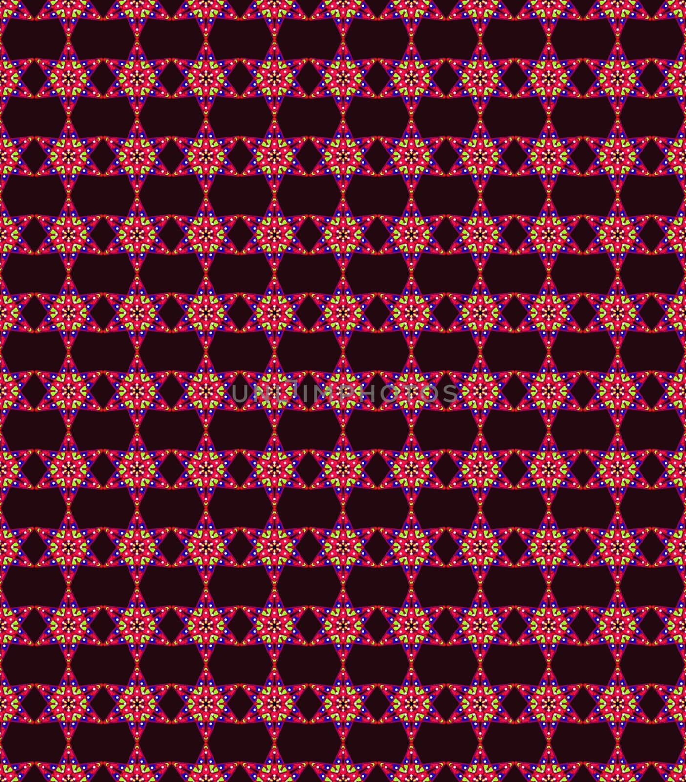 Digital computer graphic - seamless pattern with abstraction decorative star for design.