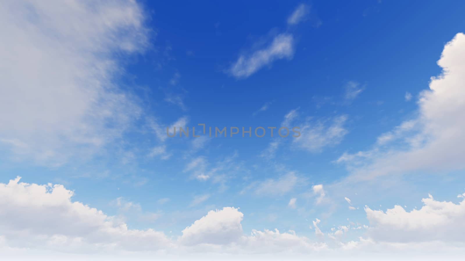 Cloudy blue sky abstract background, blue sky background with tiny clouds, 3d illustration