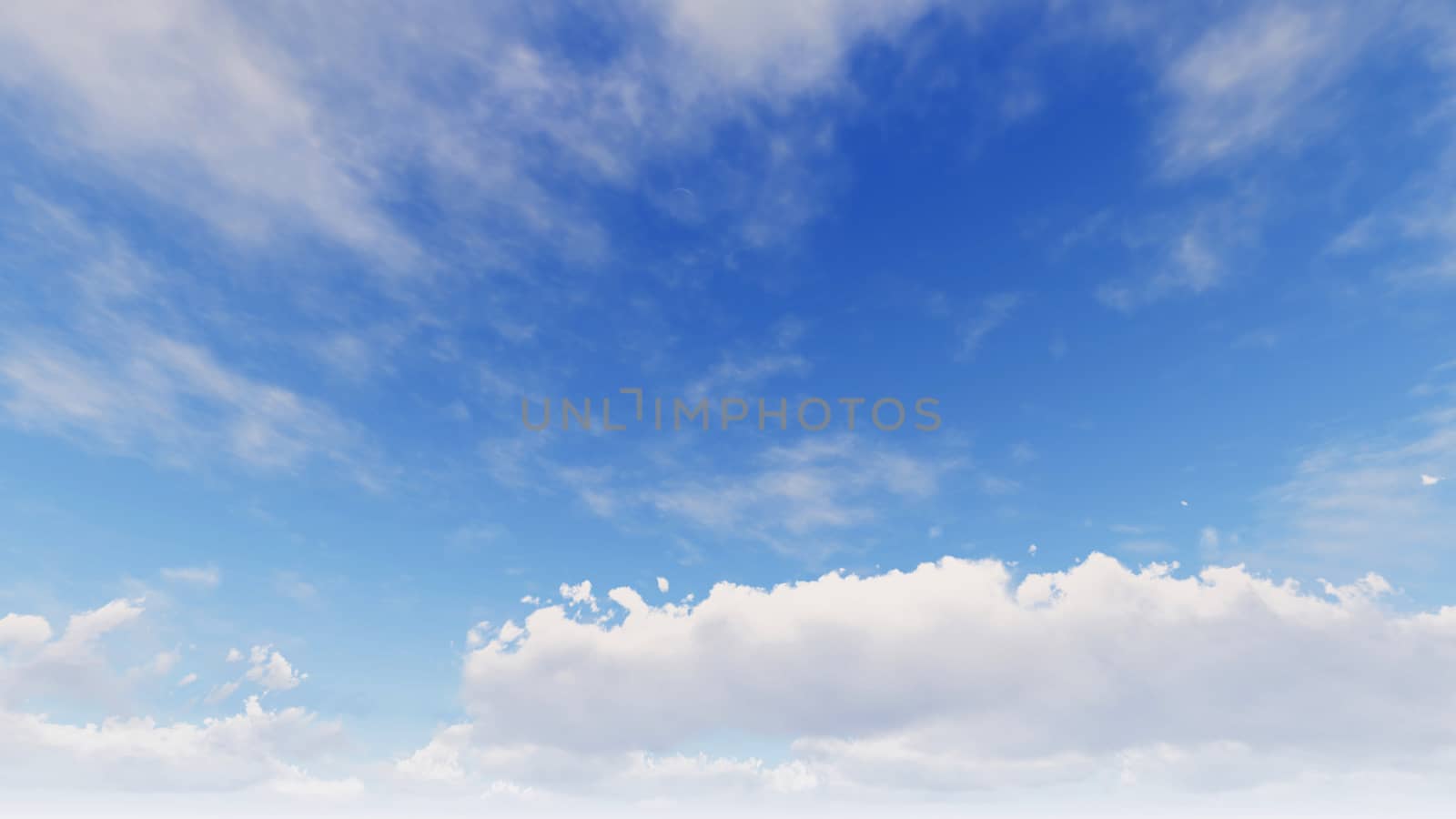 Cloudy blue sky abstract background, 3d illustration by teerawit