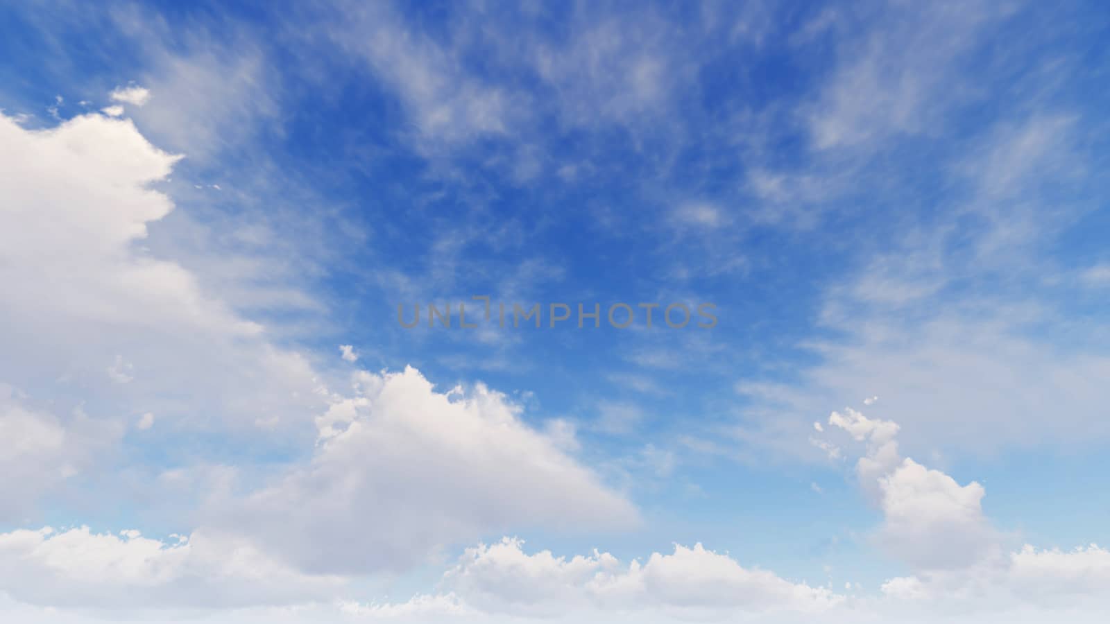 Cloudy blue sky abstract background, 3d illustration by teerawit