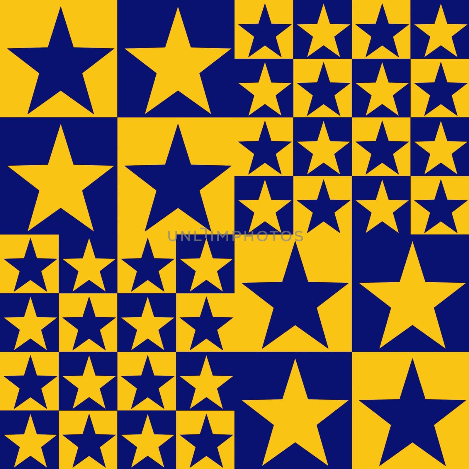 Digital computer graphic - seamless decorative pattern with a stars for design.