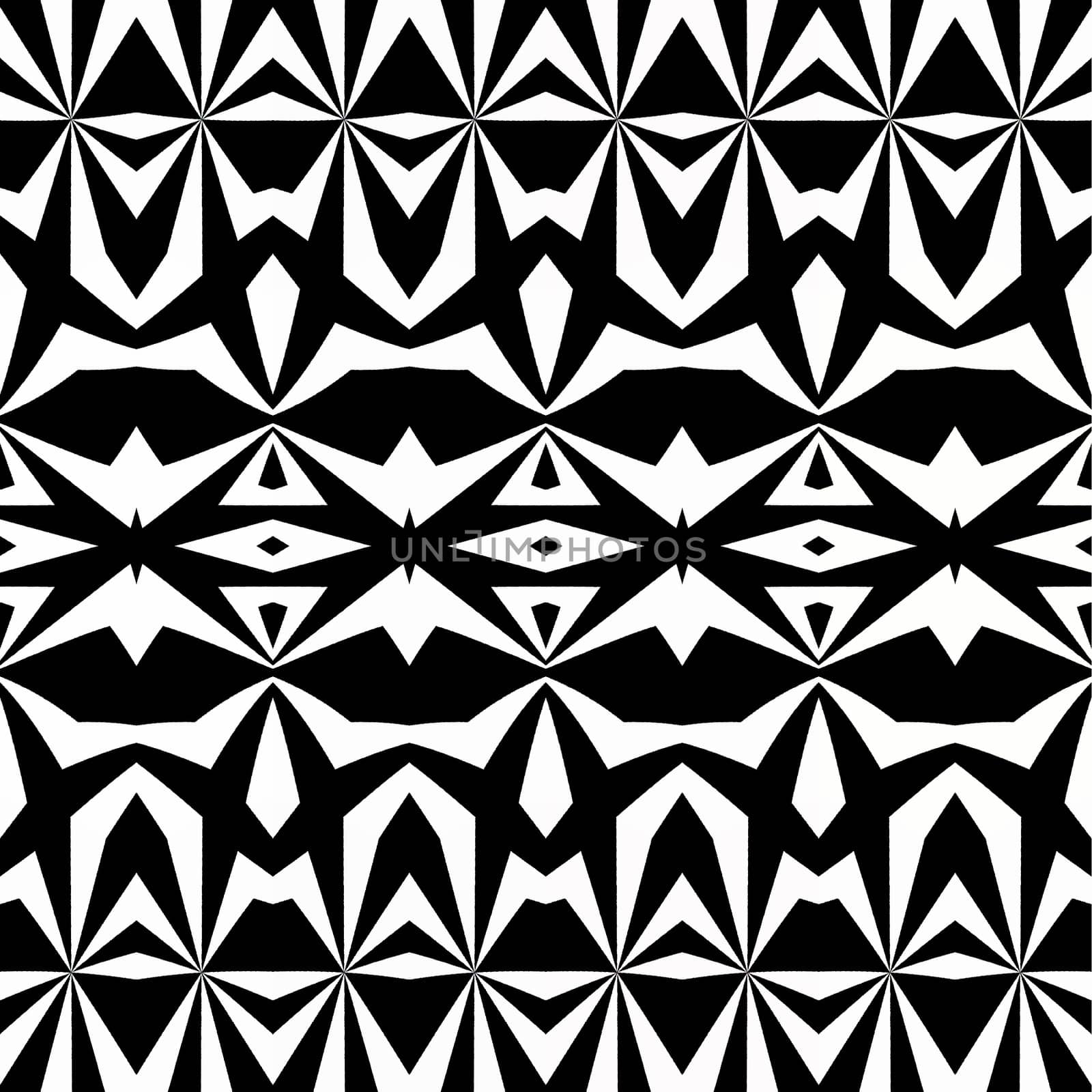 Digital computer graphic - seamless decorative pattern in a black - white colors for design
