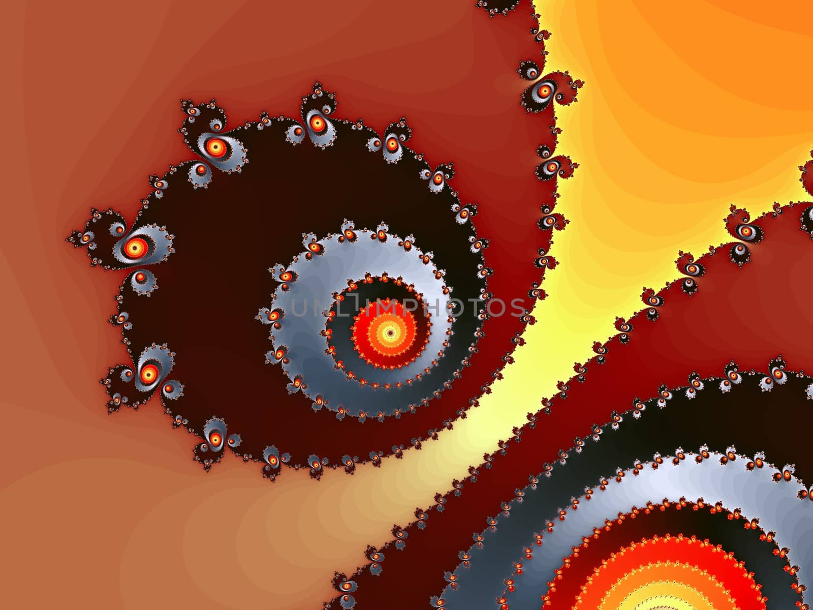 Digital computer graphic - abstract decorative fractal in a bright colors for design.