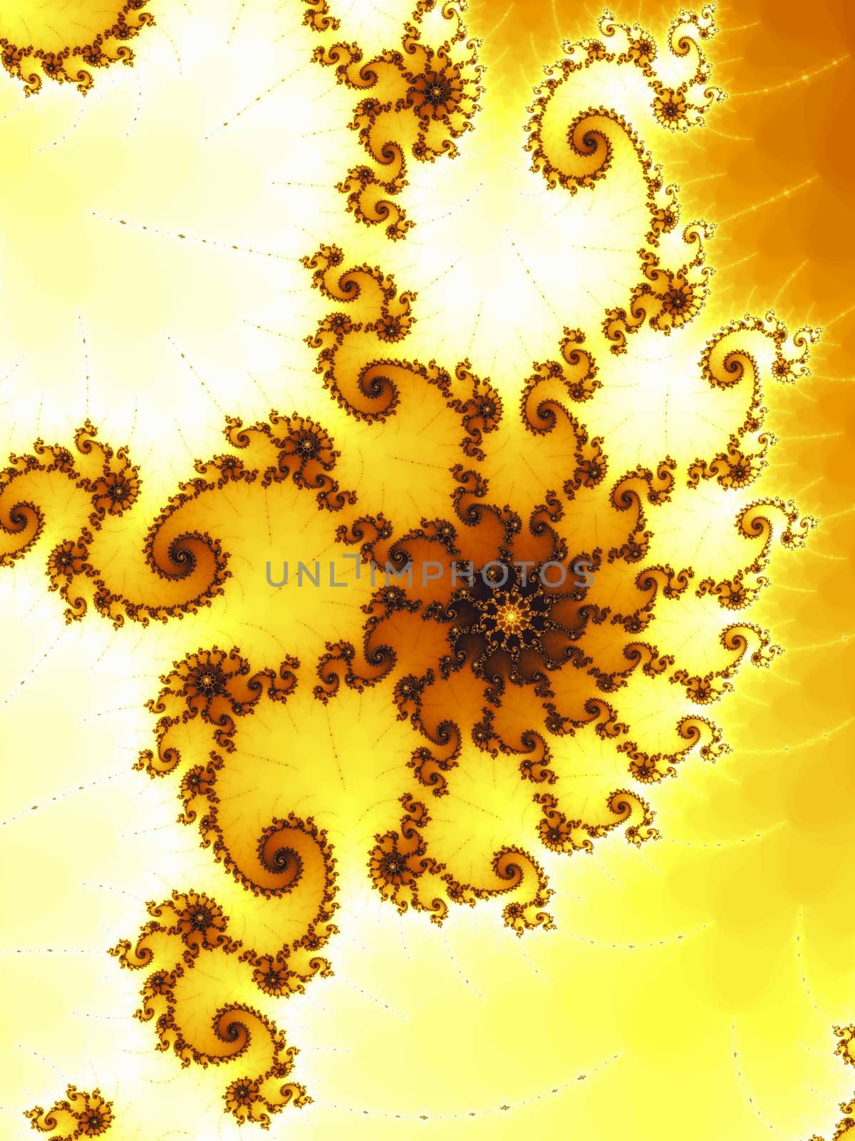 Digital computer graphic - abstract decorative fractal in a bright colors for design.