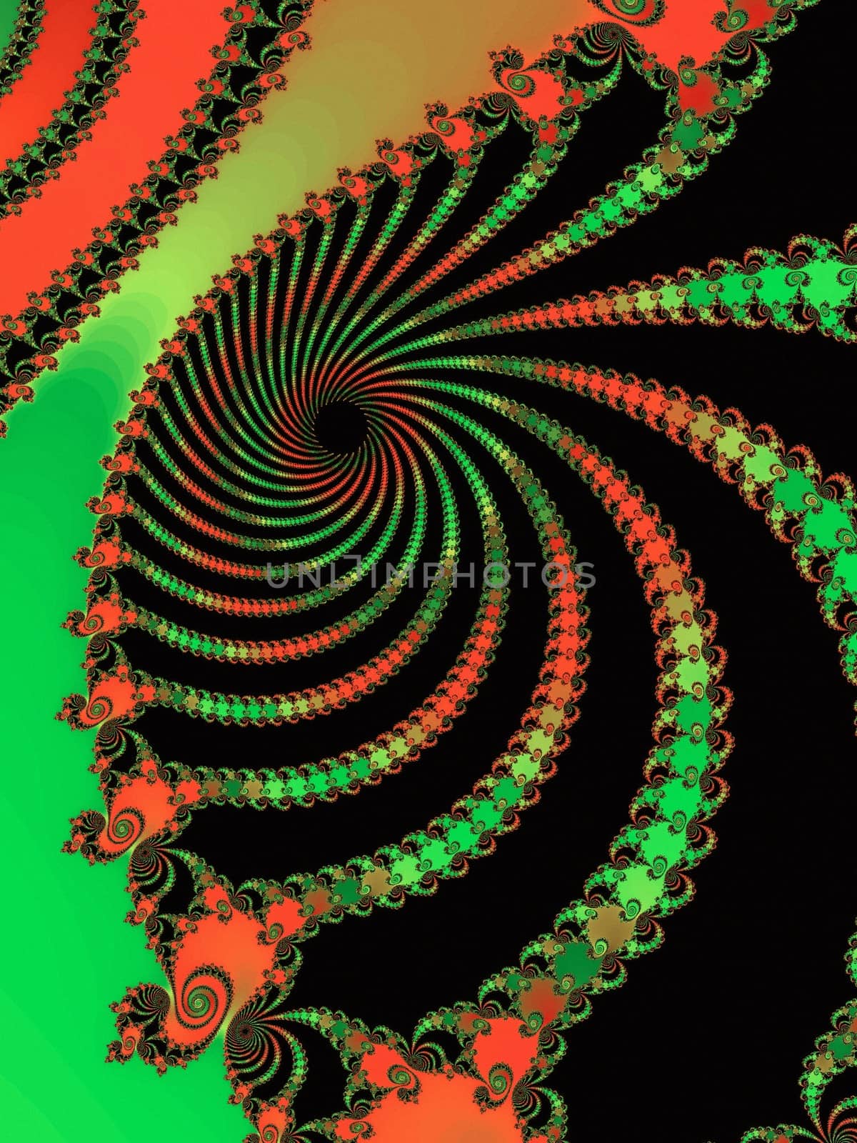 Digital computer graphic - abstract decorative fractal in a bright colors for design.