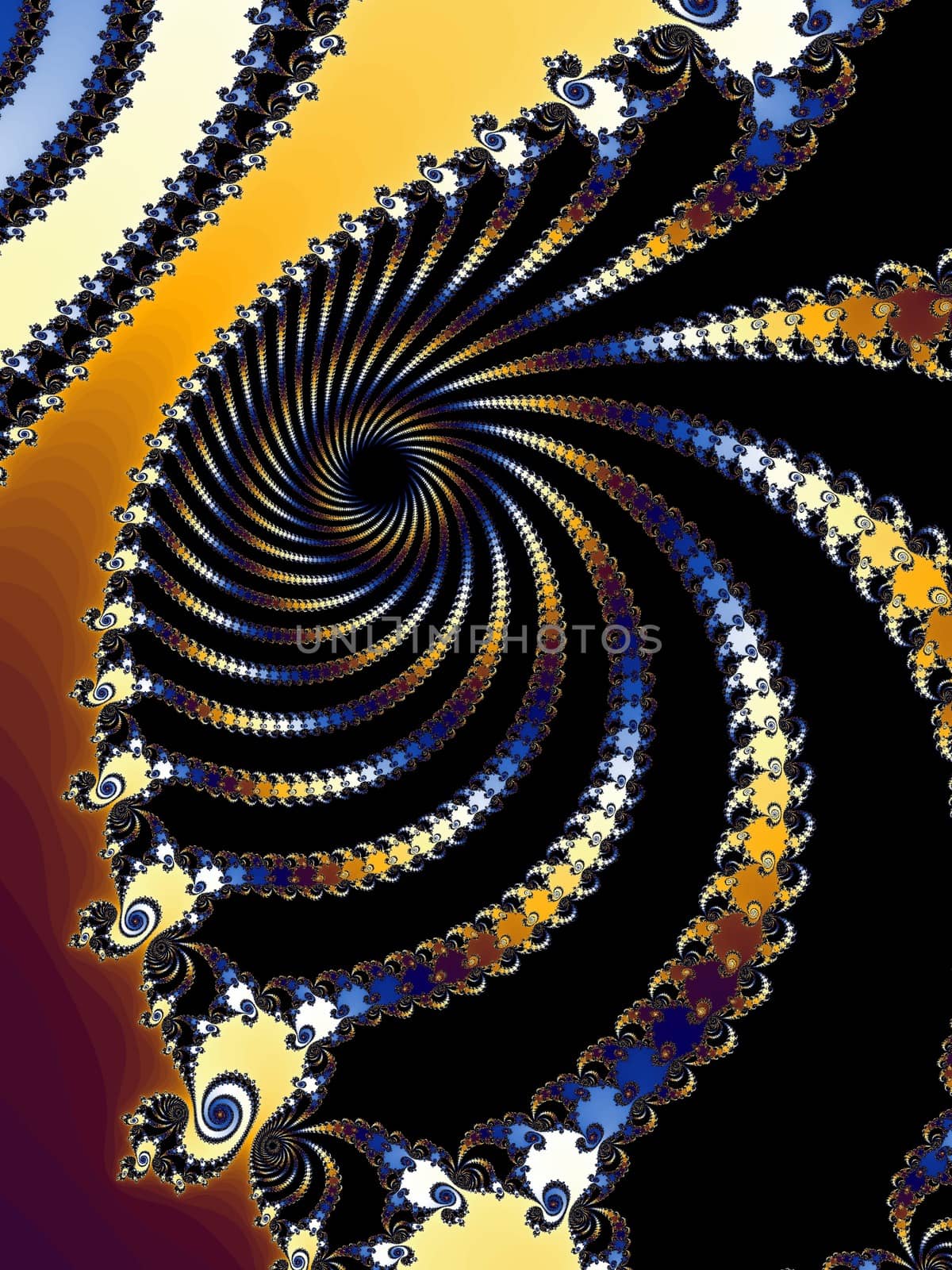Digital computer graphic - abstract decorative fractal in a bright colors for design.
