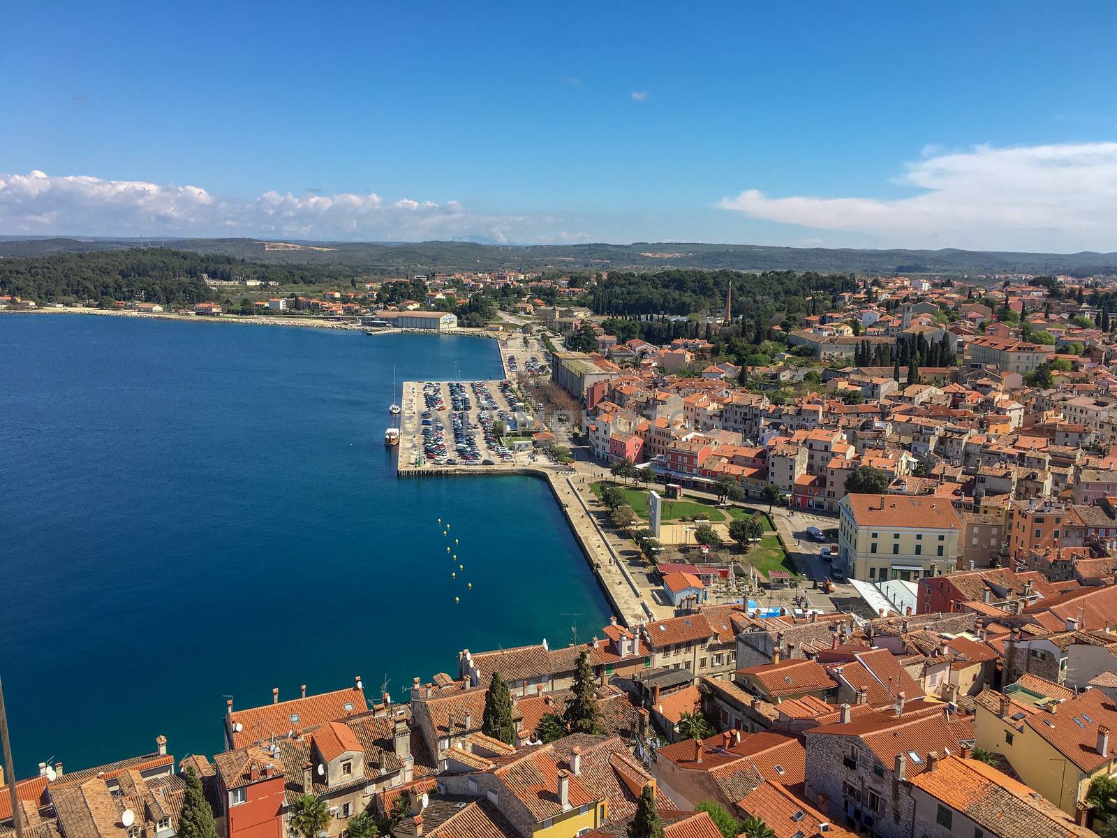 wonderful view above venice to the ocean