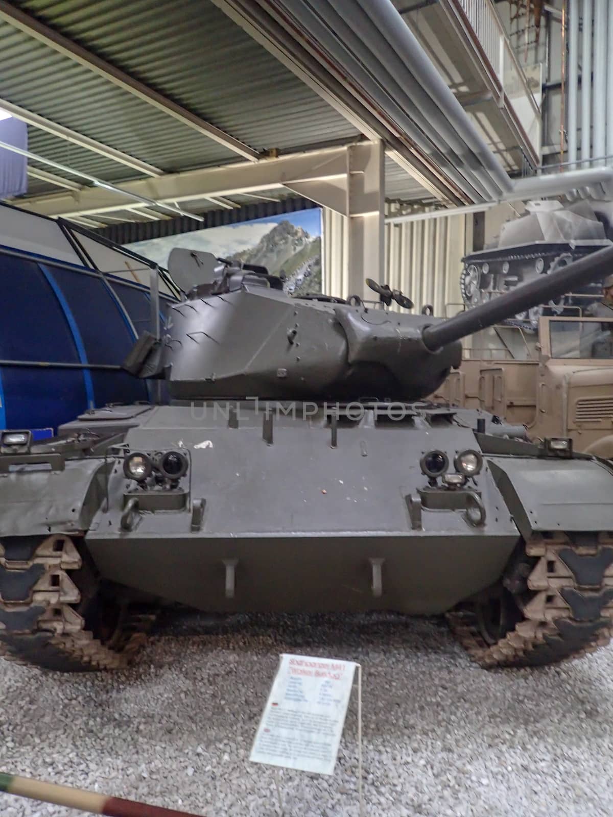 an old tank from the world war in a museum in germany