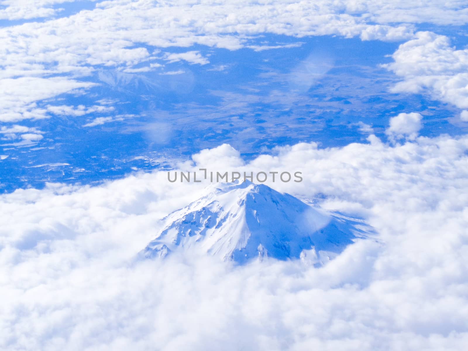 white mountain at the plane by Tevion25