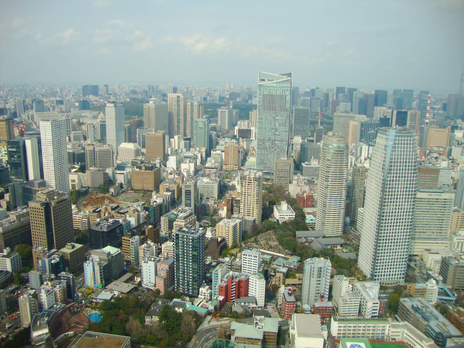 a view to tokyo from the tower by Tevion25