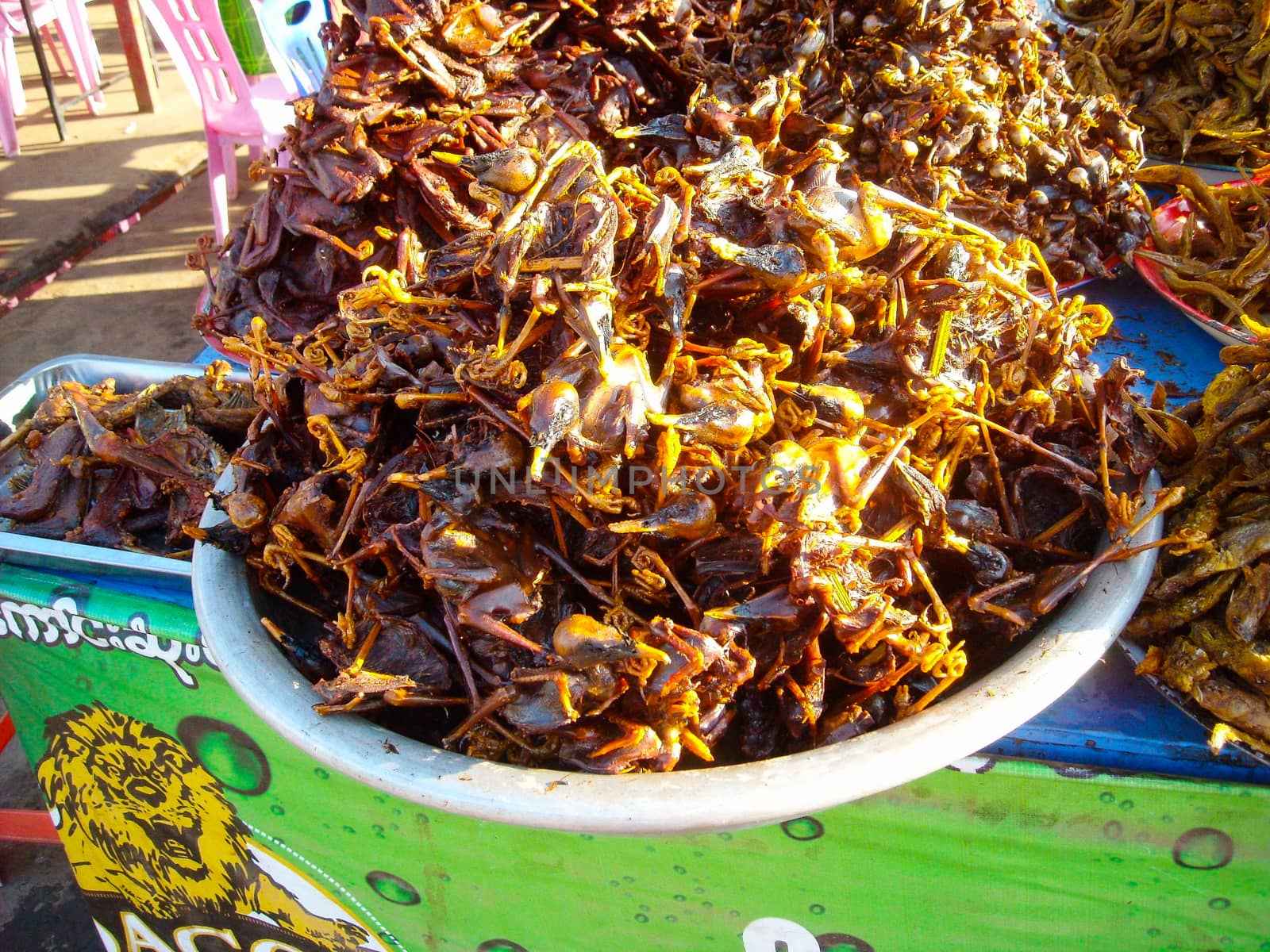 a plate full of crabs in burma
