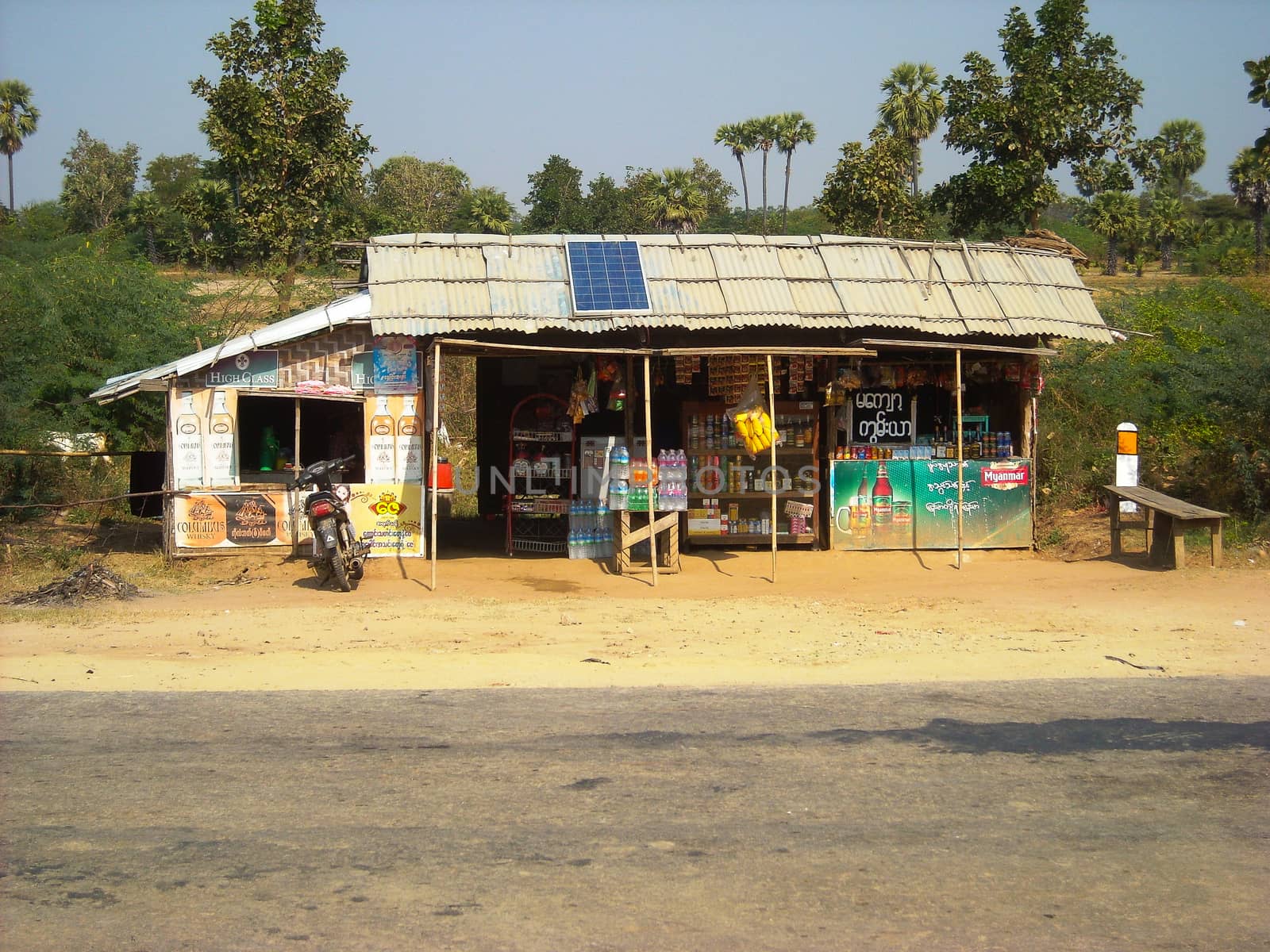 tourist shop outside at burma by Tevion25