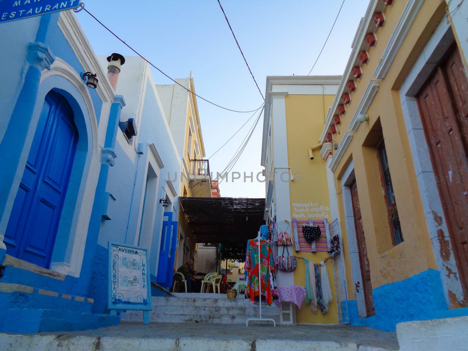 a liitle street in greece