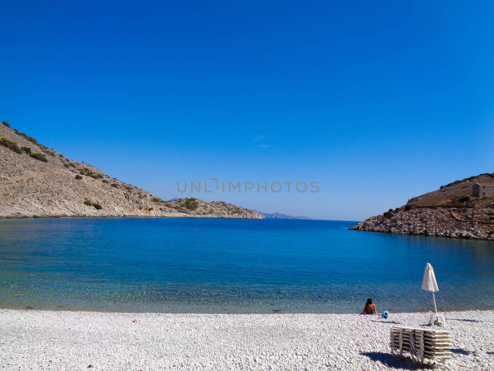 beach empty greece by Tevion25
