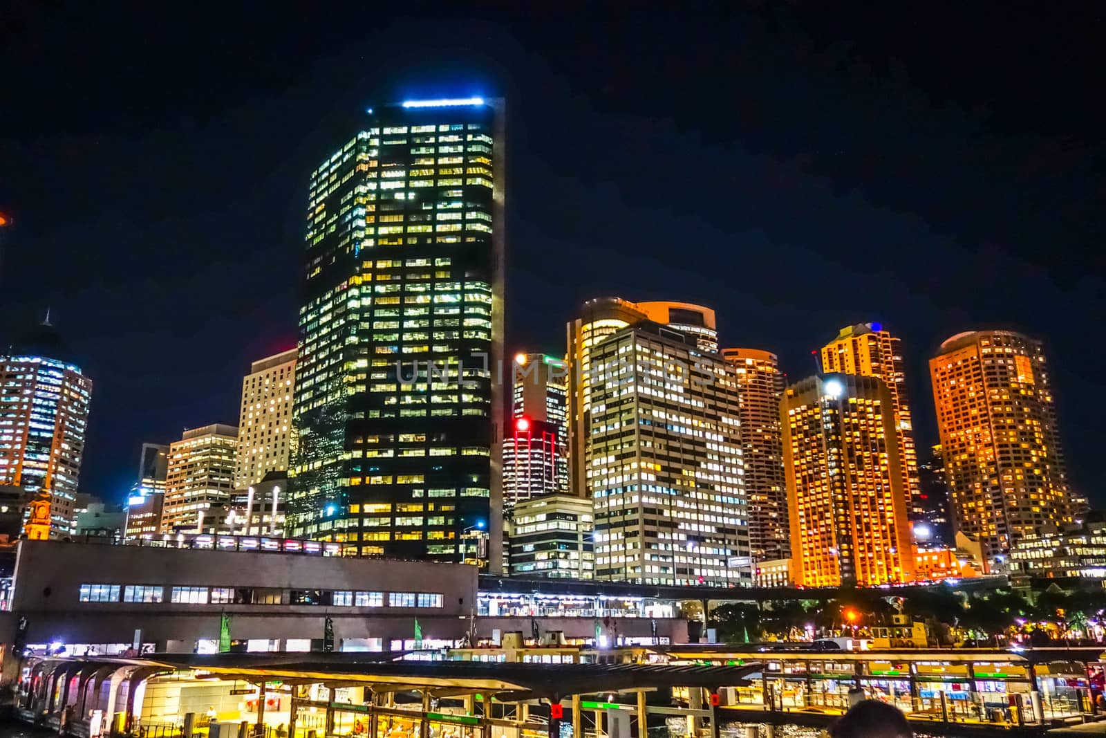Sydney city center and Harbour in Australia