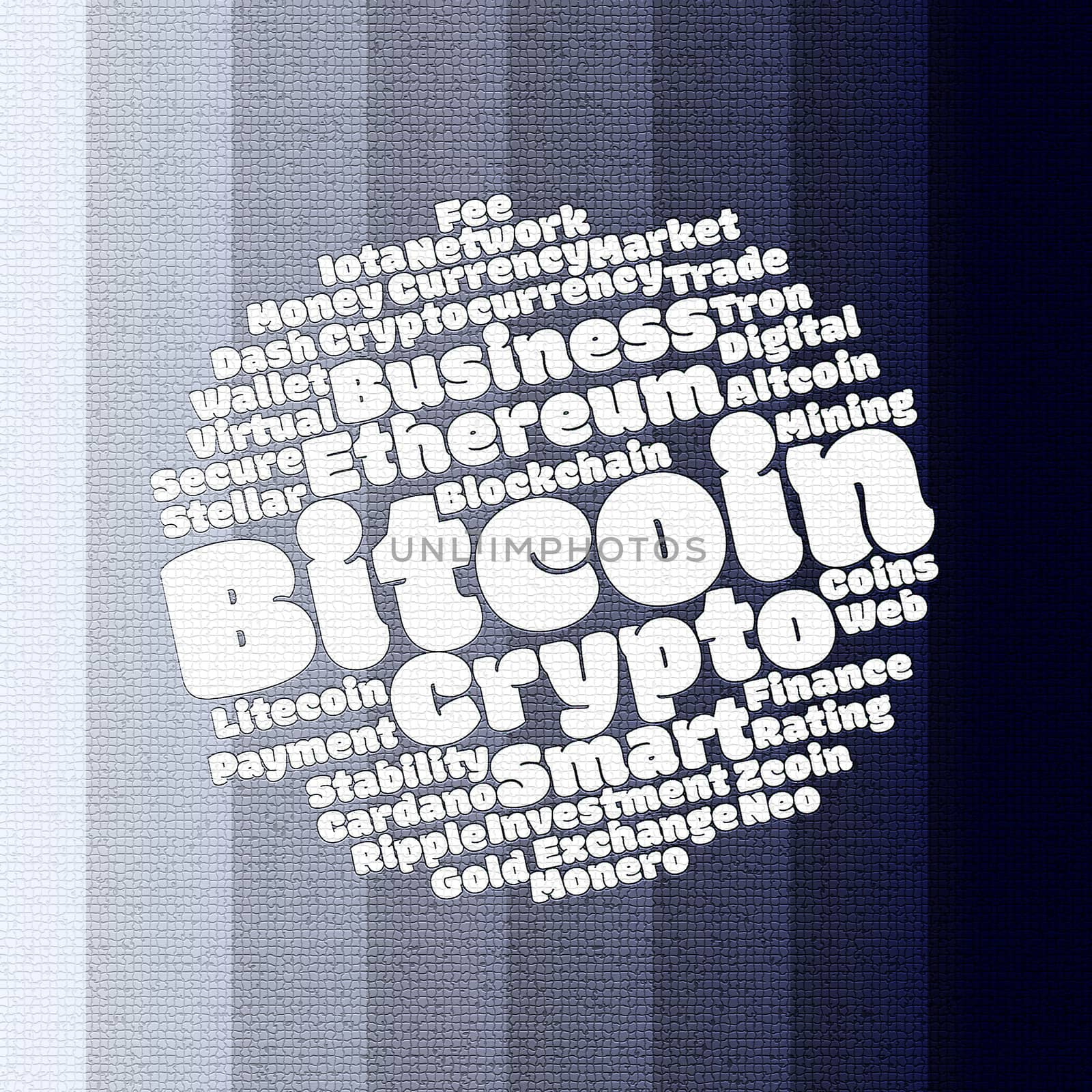 Bitcoin wordcloud concept by eenevski
