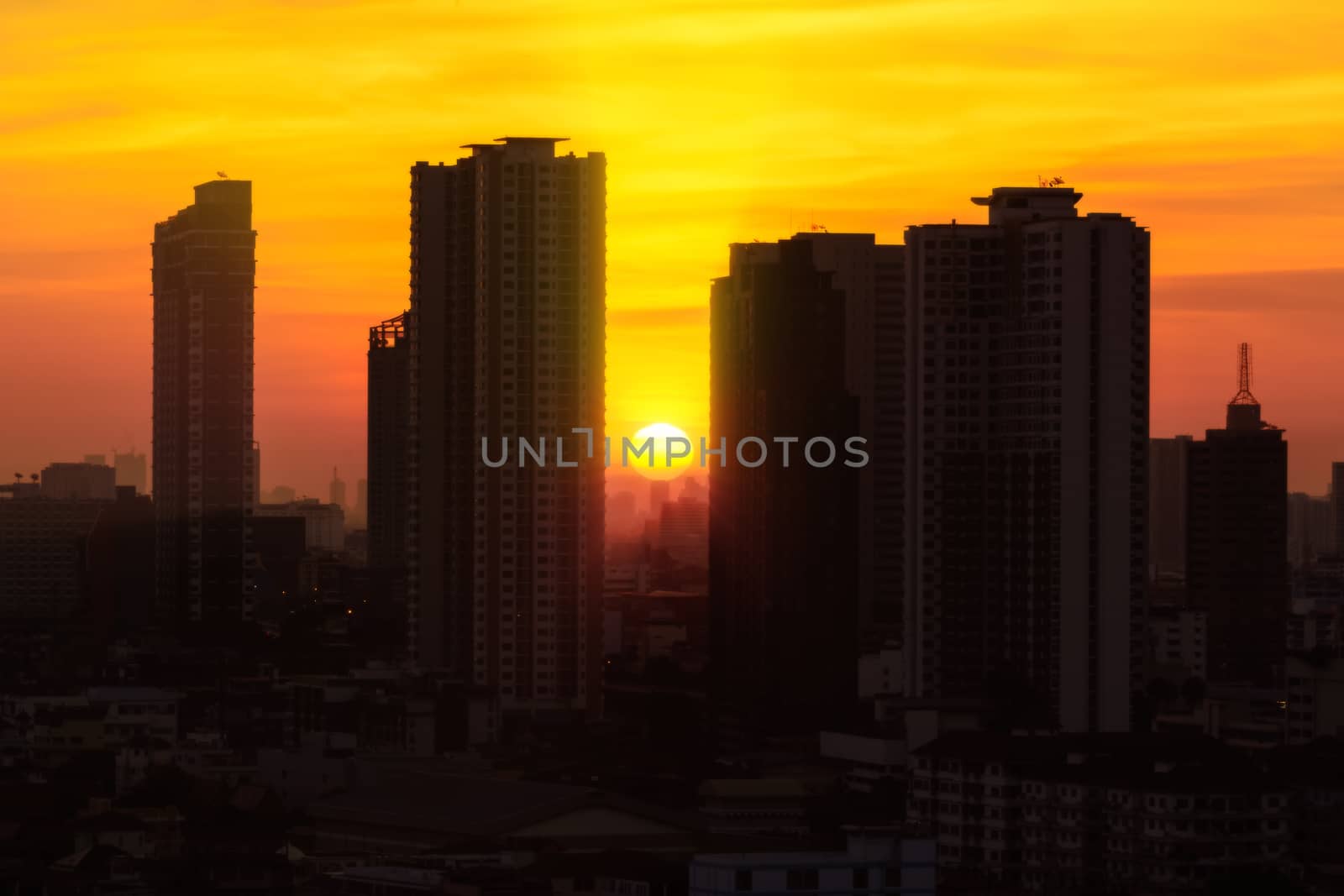 The siluate cityscape photography by ahimaone