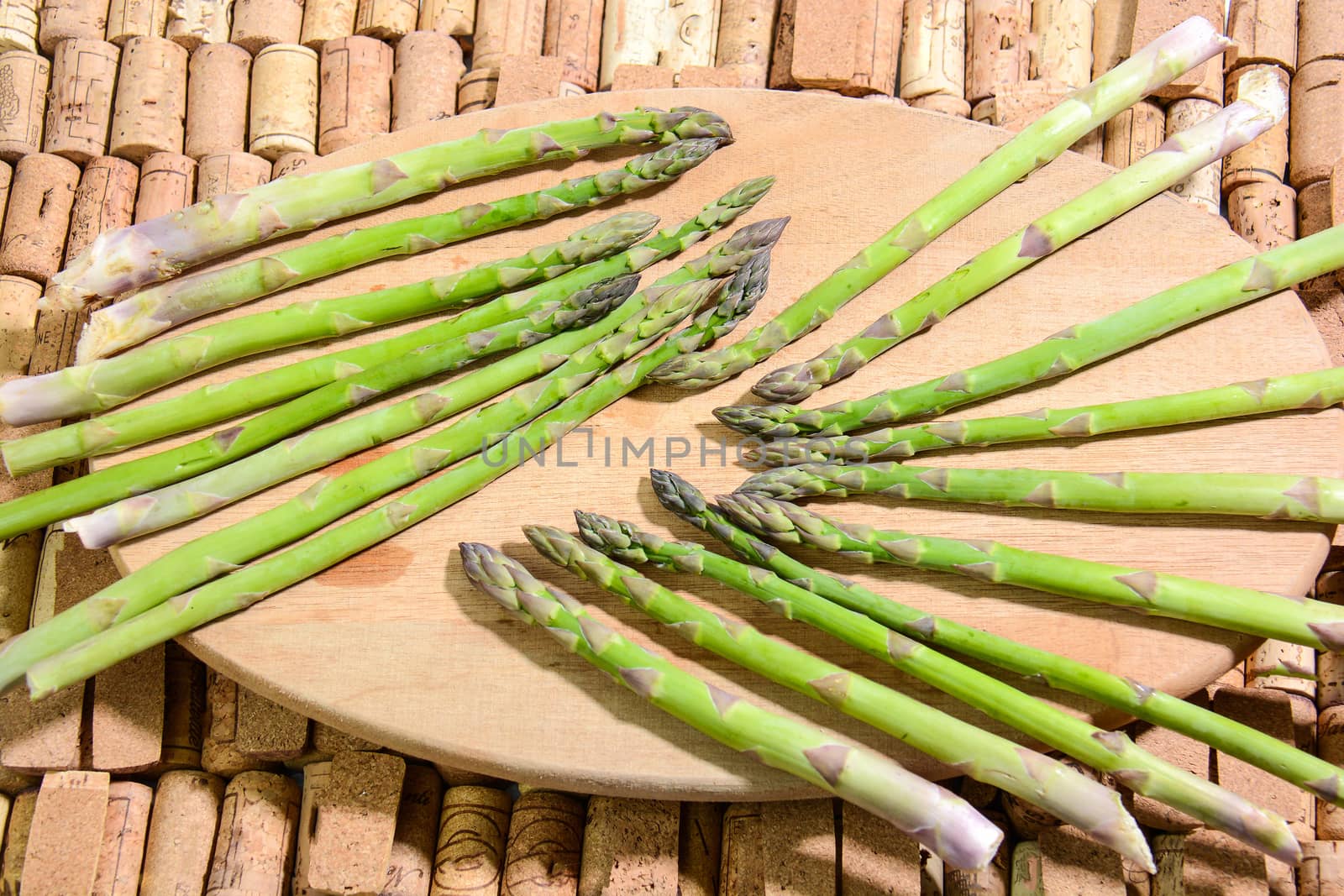 asparagus vegetables from Italian countryside