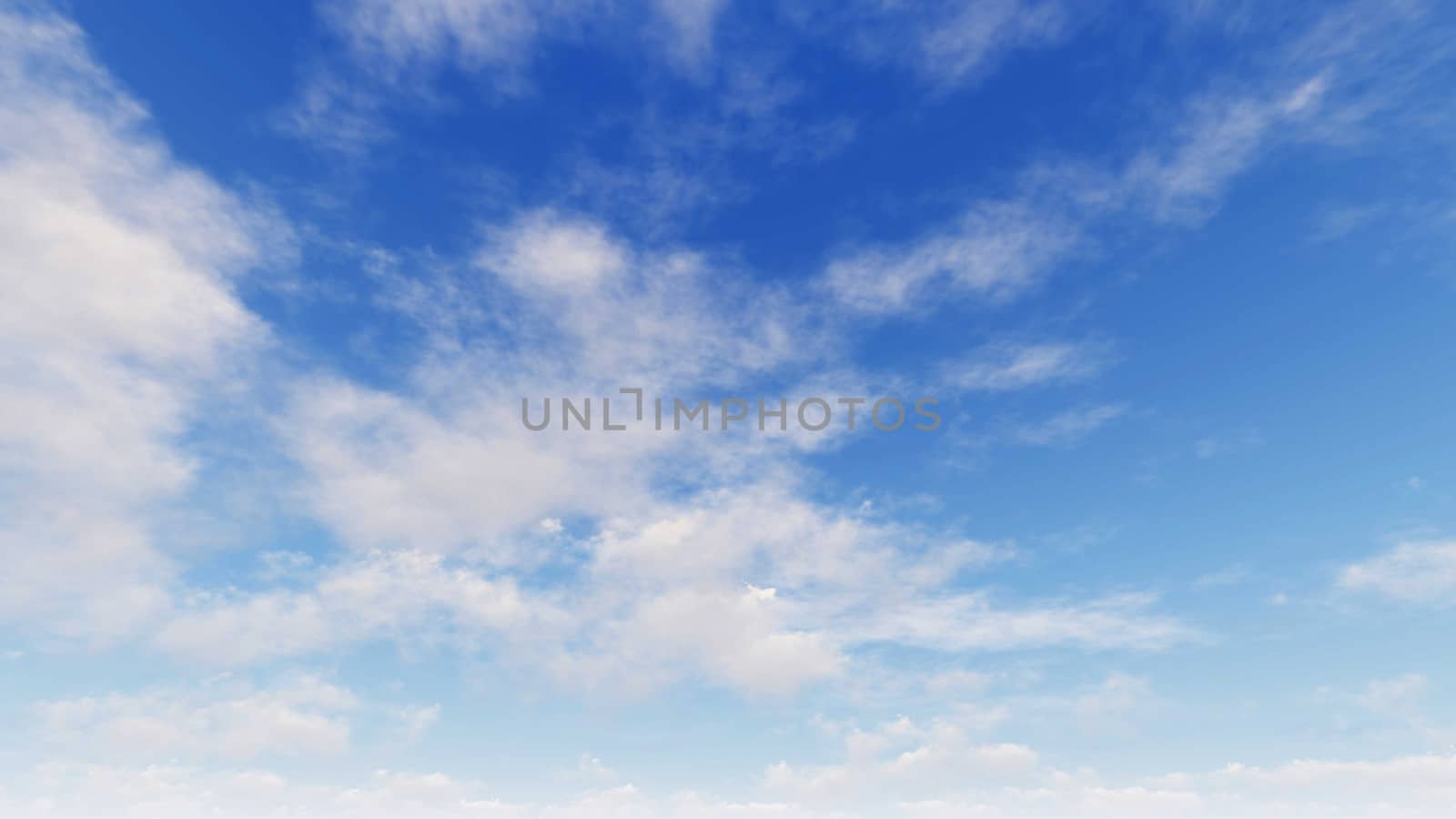 Cloudy blue sky abstract background, blue sky background with tiny clouds, 3d illustration