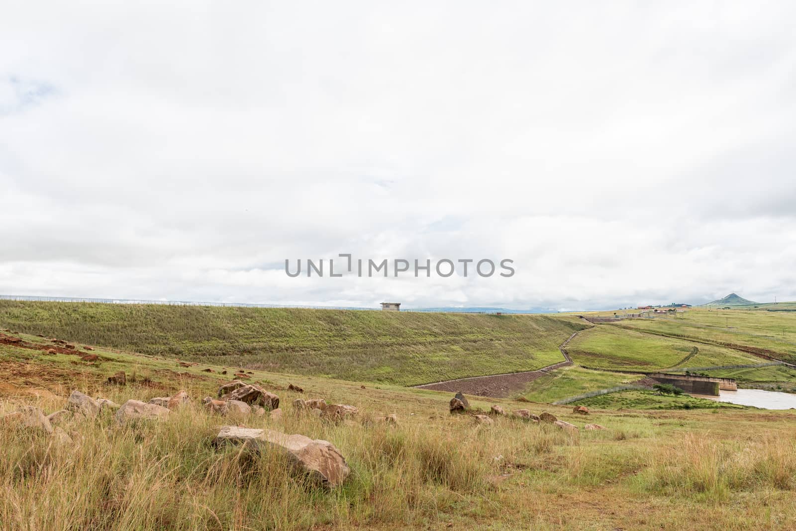 The Woodstock Dam in the Tugela River near Bergville in the Kwazulu-Natal Province