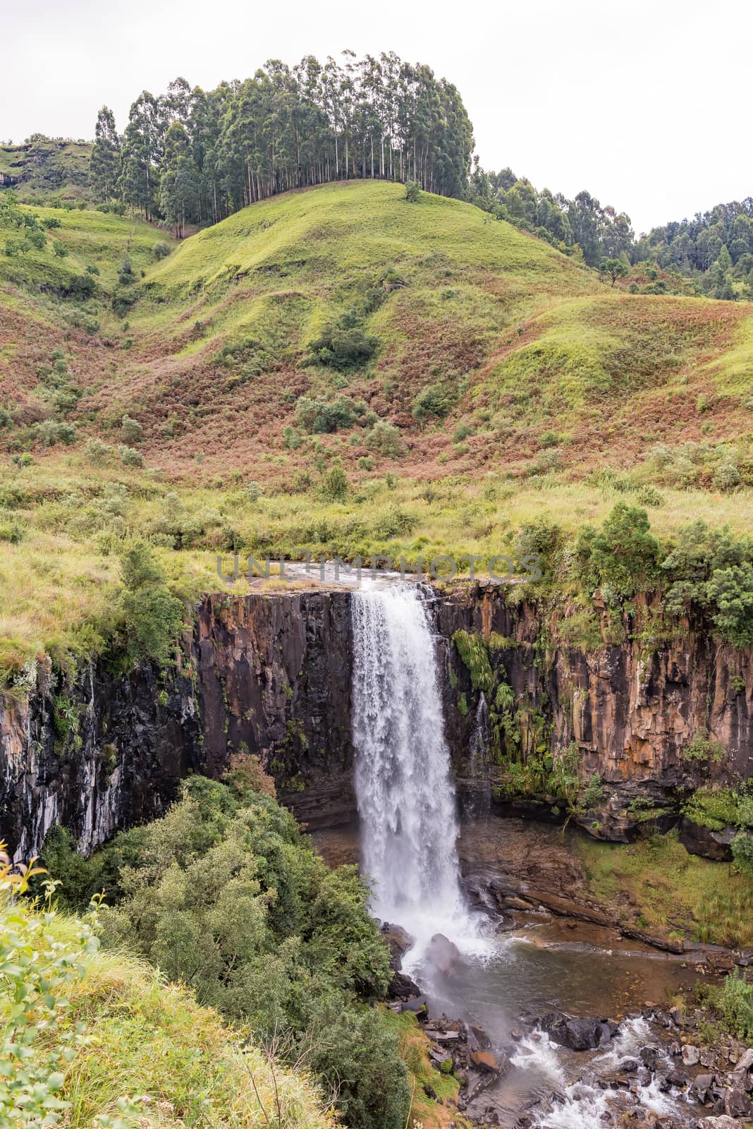 The Sterkspruit waterfall near Monks Cowl in the Kwazulu-Natal Drakensberg
