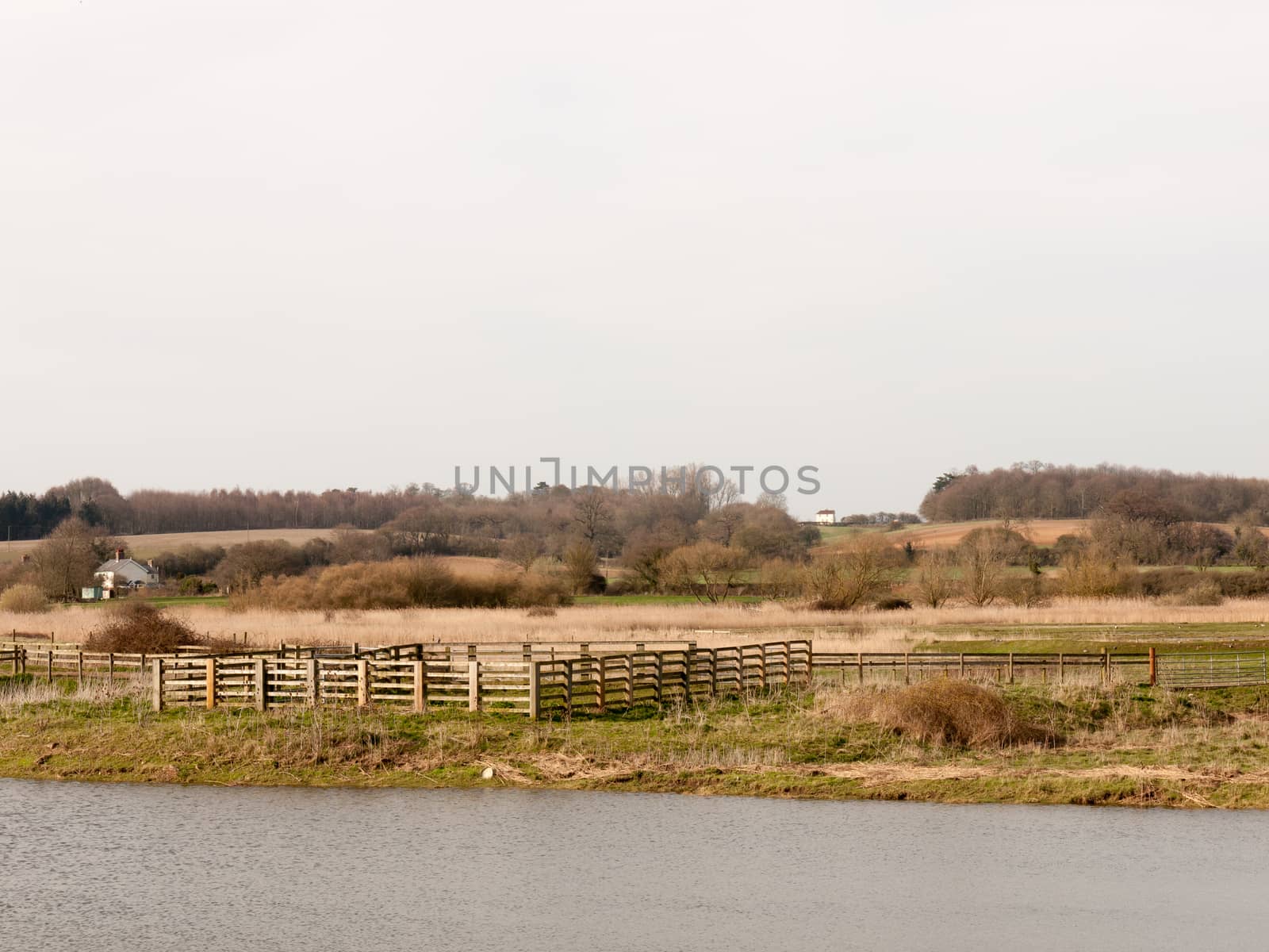 farm stream river water in front Dedham vale nature background environment by callumrc