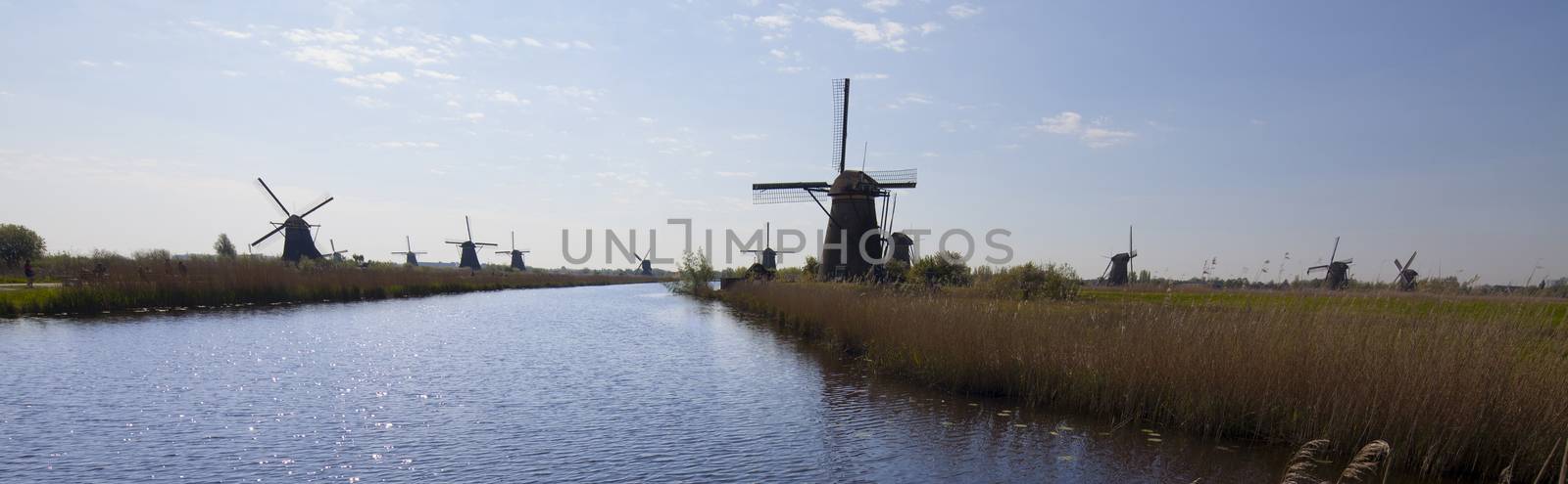 Dutch windmill in Kinderdijk by JanPietruszka