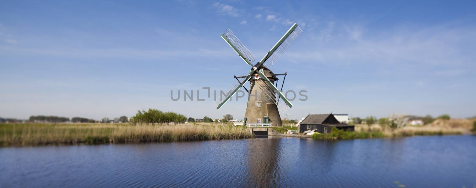 Dutch windmill in Kinderdijk