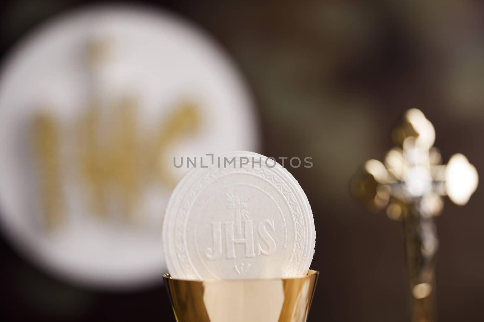 Eucharist, sacrament of communion background