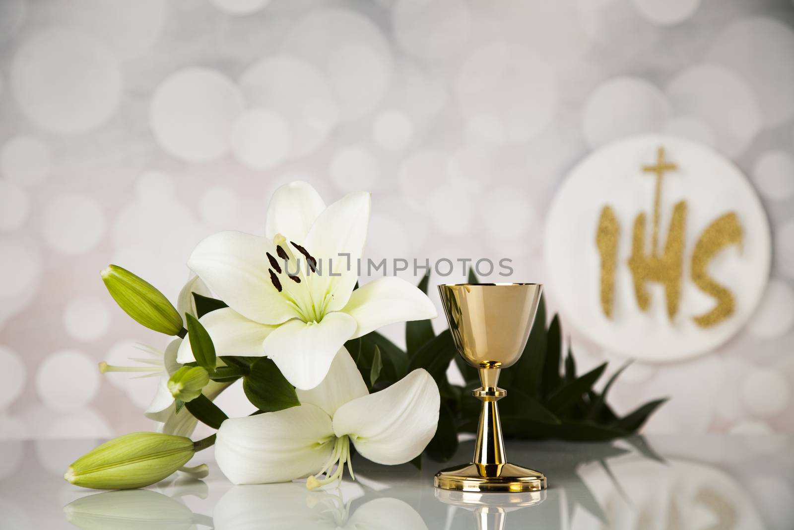 Eucharist, sacrament of communion background