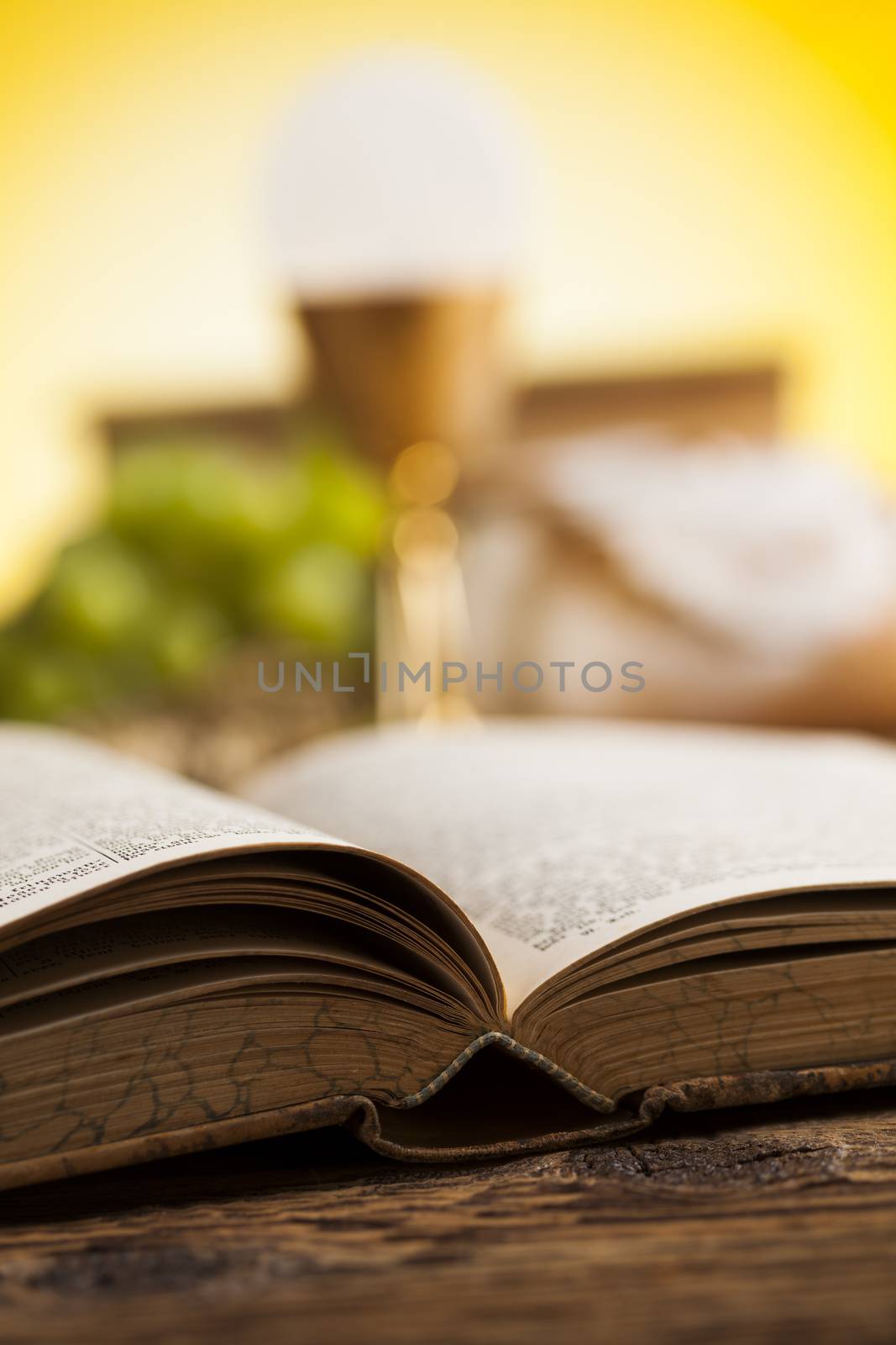 Bible, Eucharist, sacrament of communion background  by JanPietruszka