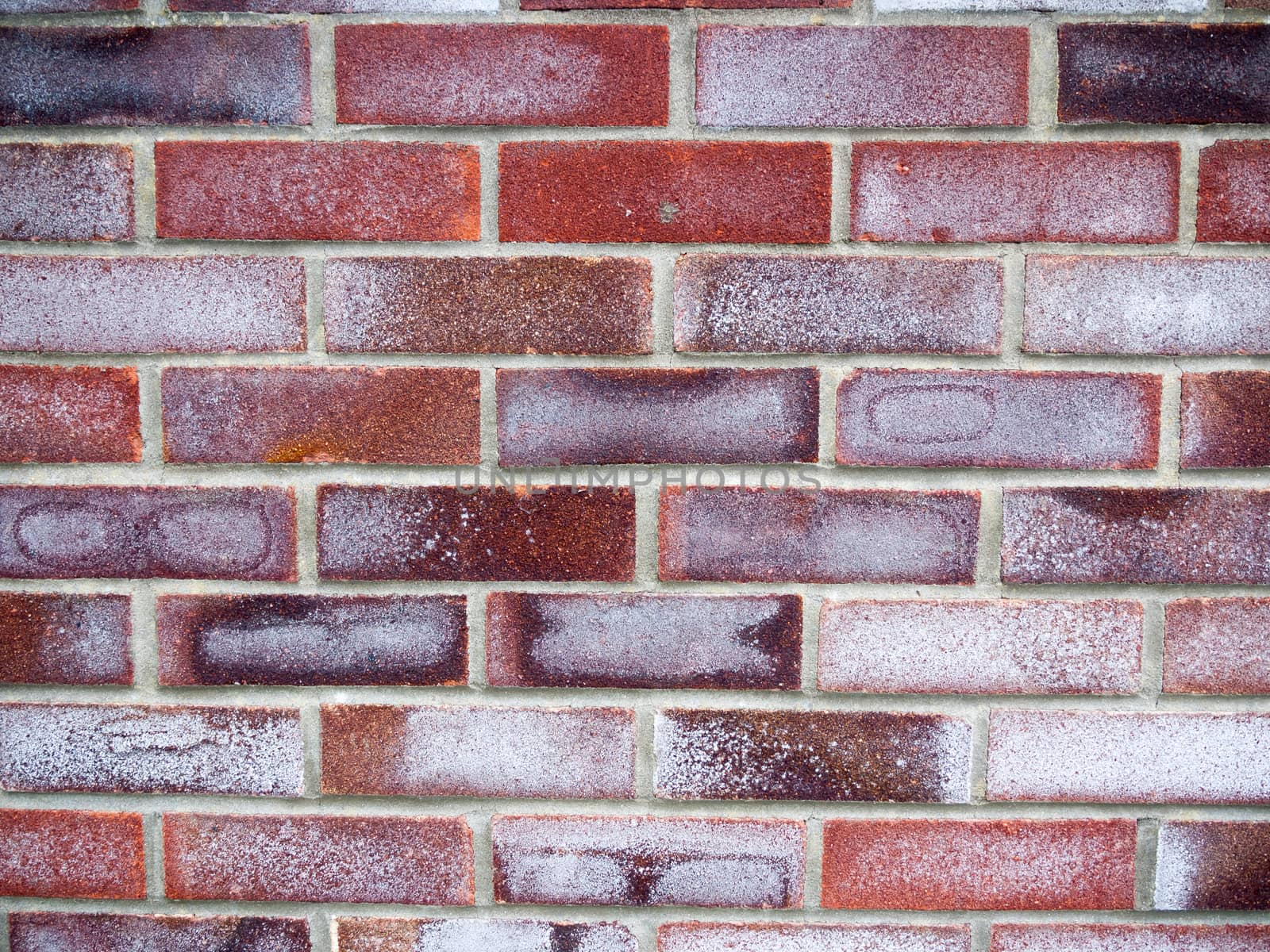 many coloured brick wall texture and pattern; Essex; UK