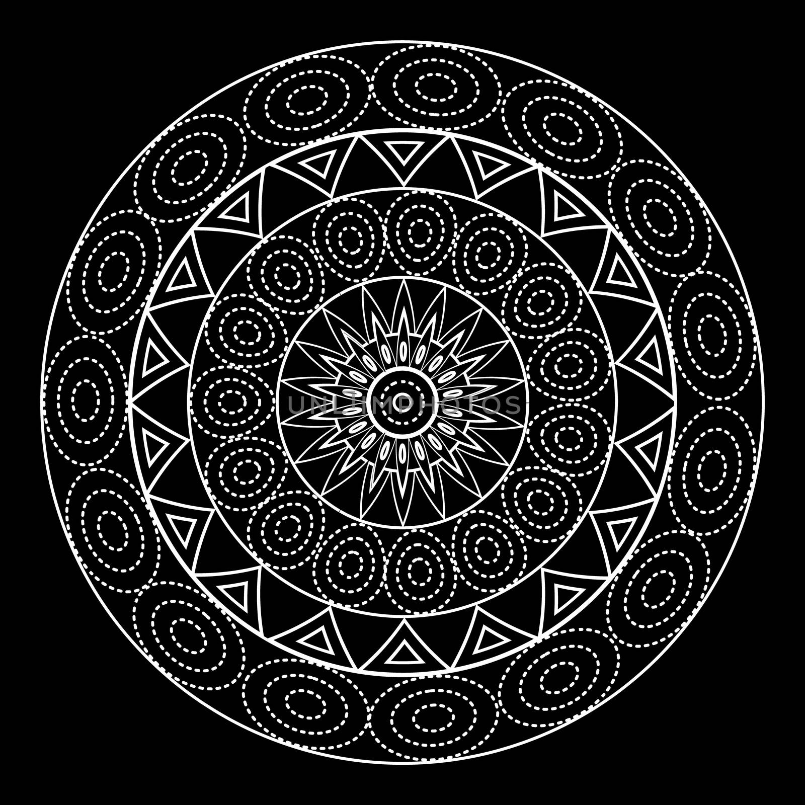 Mandalas for coloring book. Decorative round ornaments. Unusual flower shape. Oriental vector, Anti-stress therapy patterns. Weave design elements. Yoga logos Vector. by Asnia