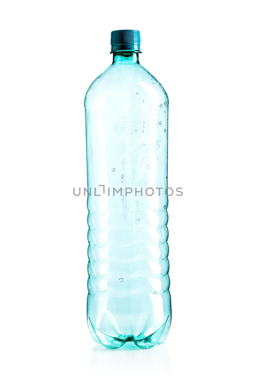 empty plastic bottle, isolated on white background