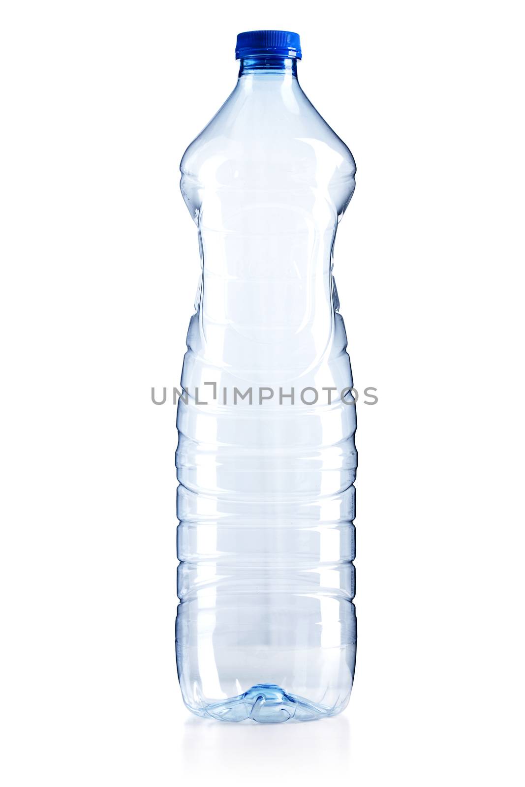 empty plastic bottle, isolated on white background