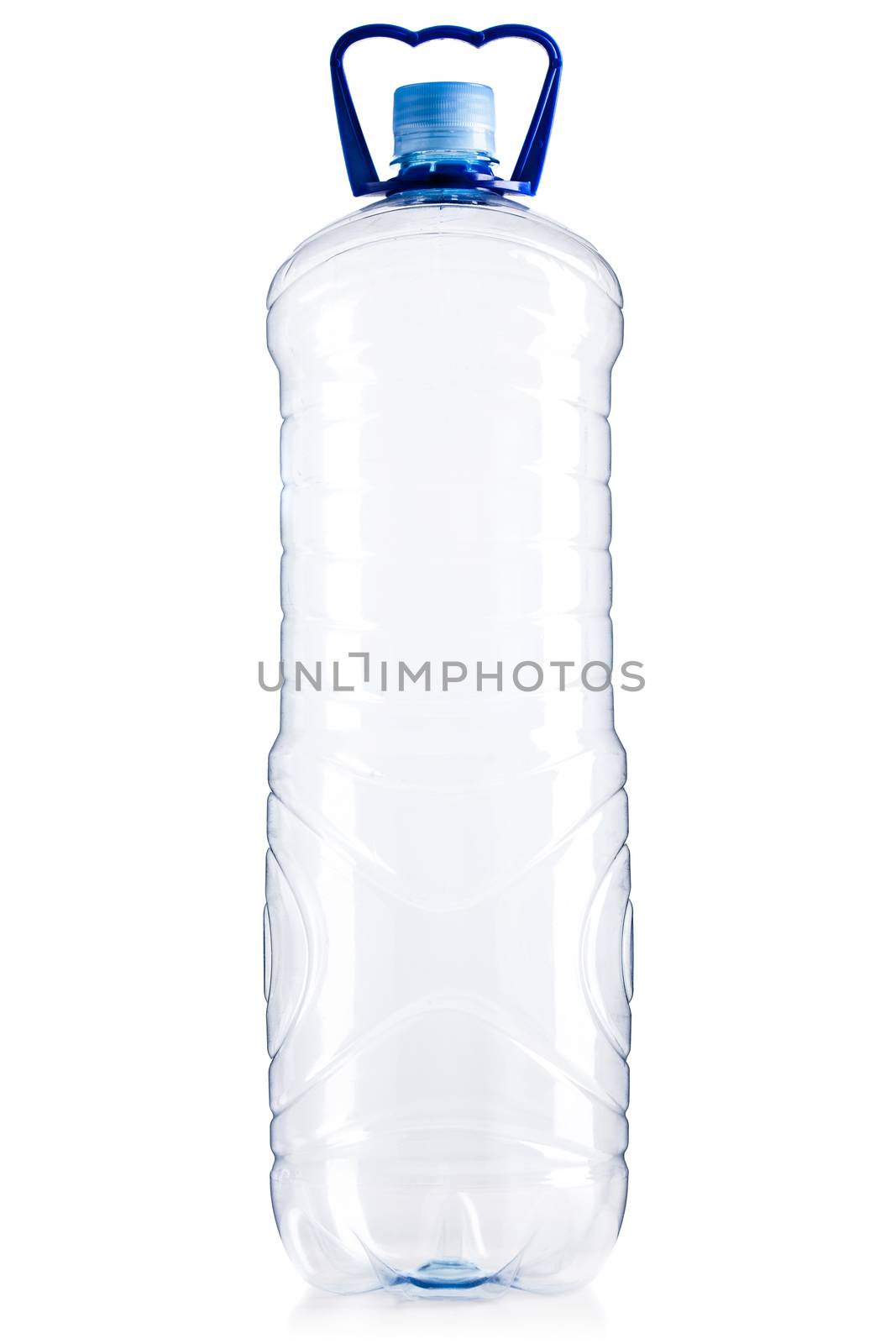 empty plastic bottle, isolated on white background