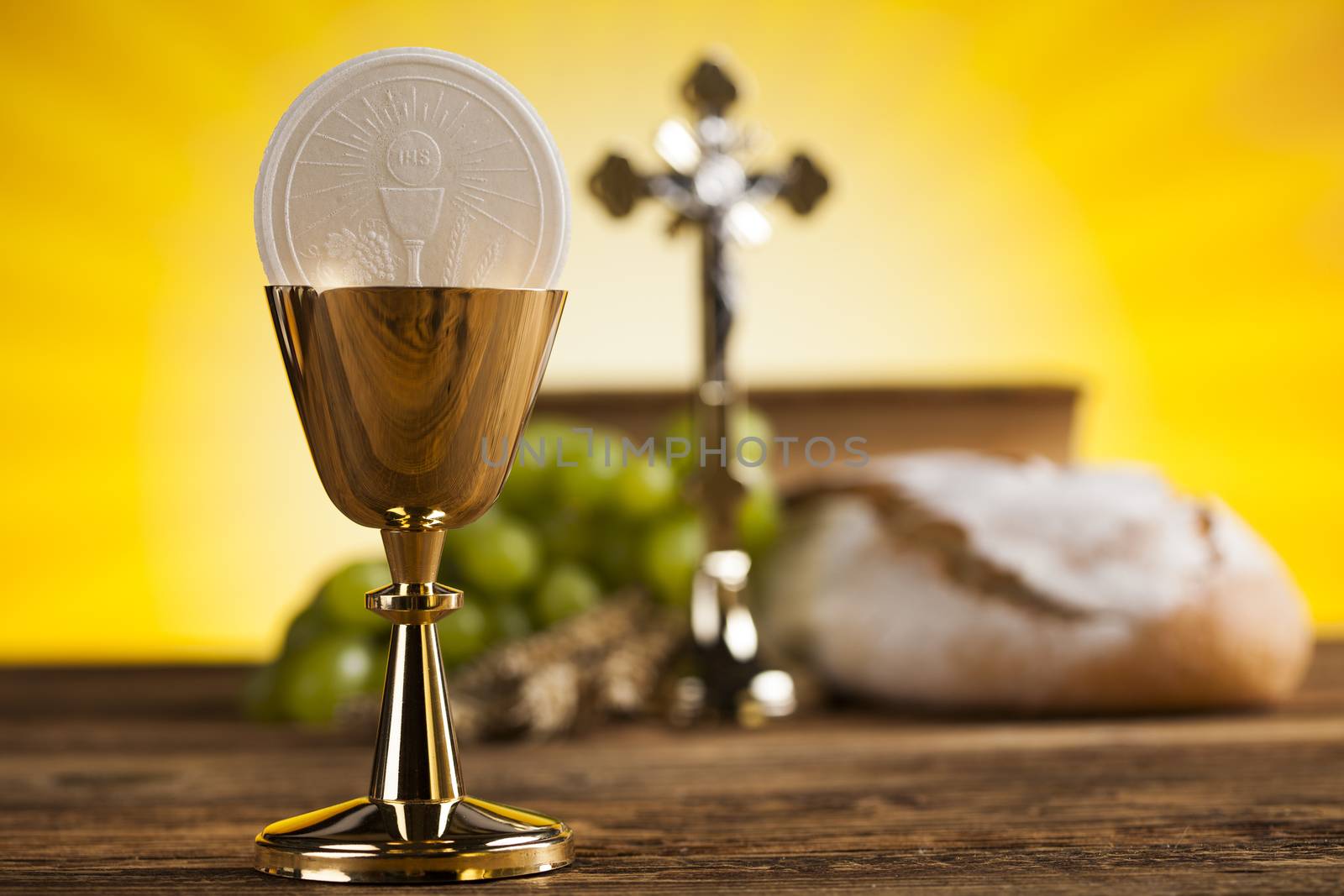 Symbol christianity religion, communion background  by JanPietruszka