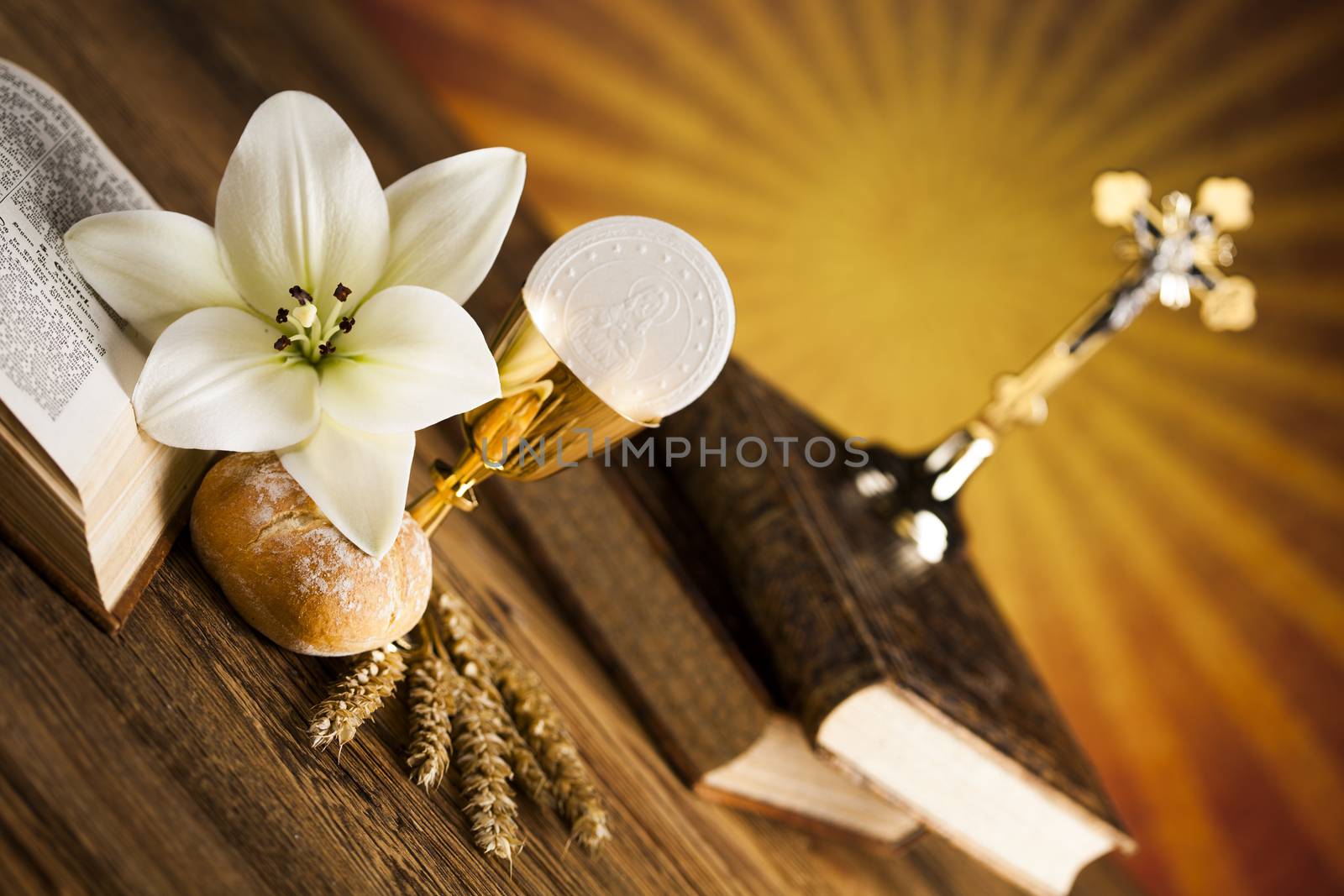 Eucharist, sacrament of communion background