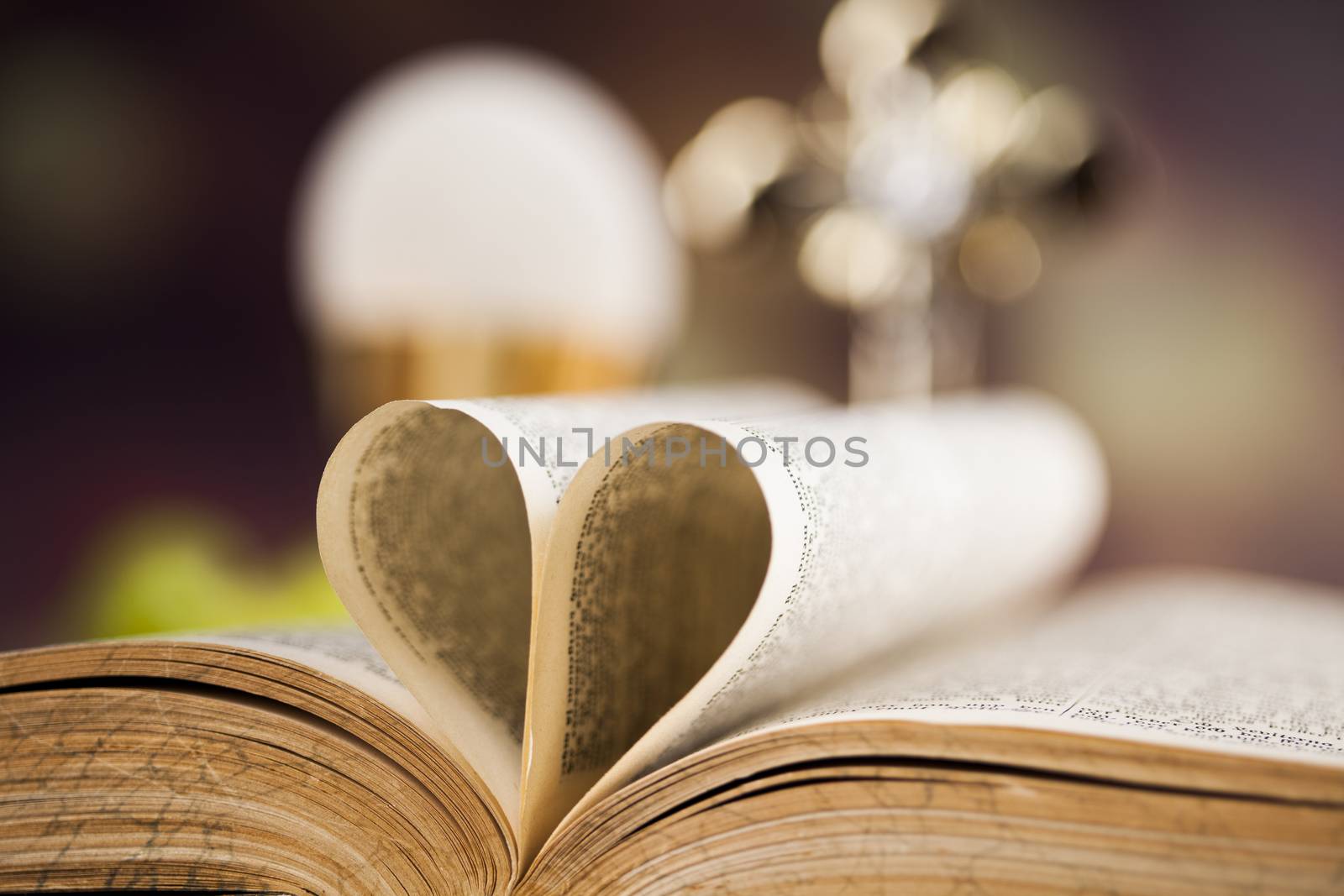 Bible, Eucharist, sacrament of communion background  by JanPietruszka