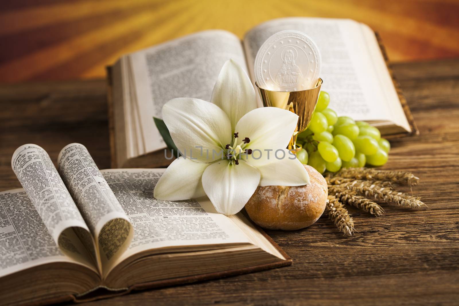 Eucharist, sacrament of communion background