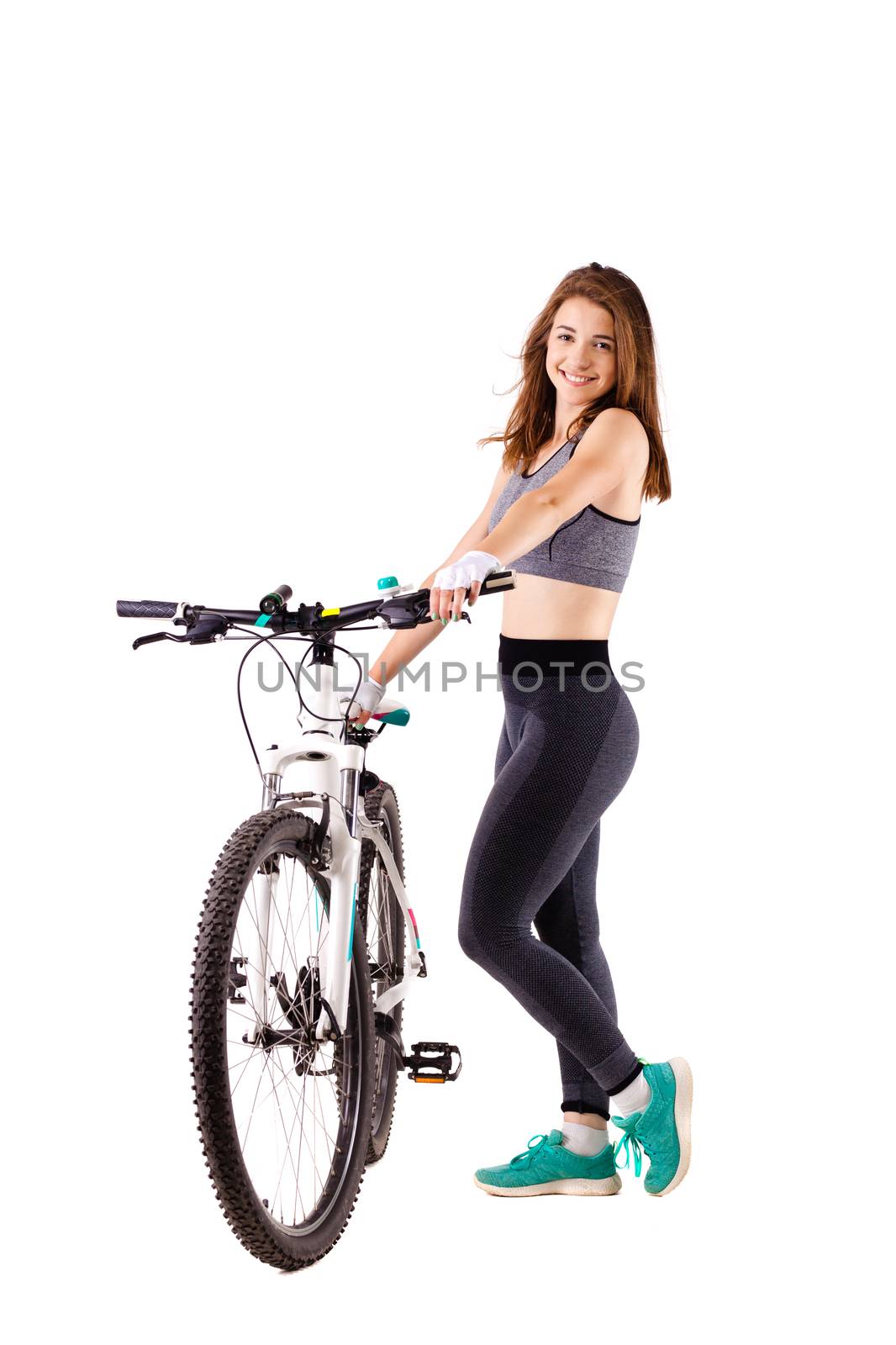 girl on a mountainbike by kokimk