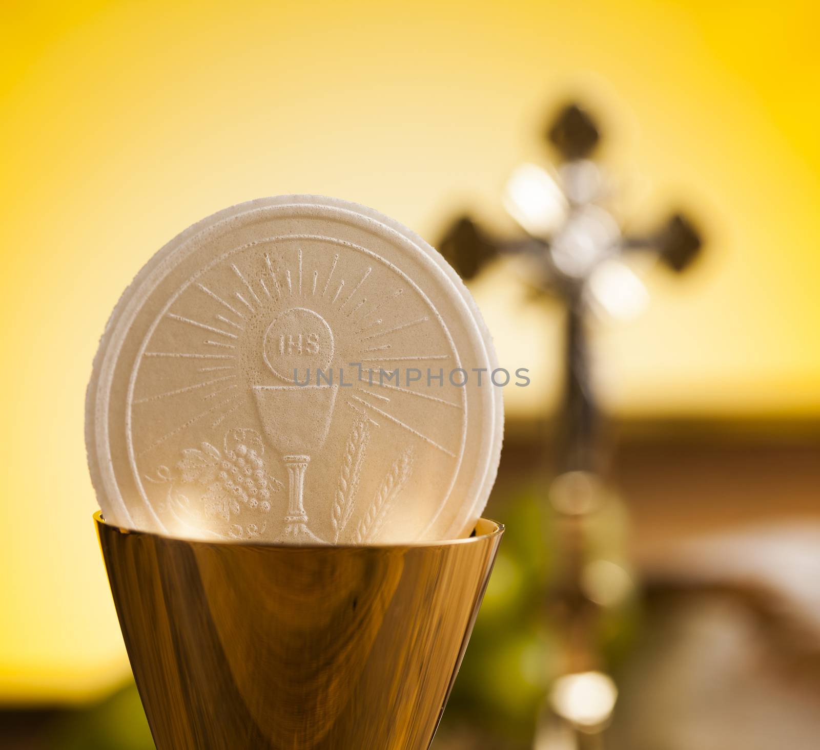 Eucharist, sacrament of communion background